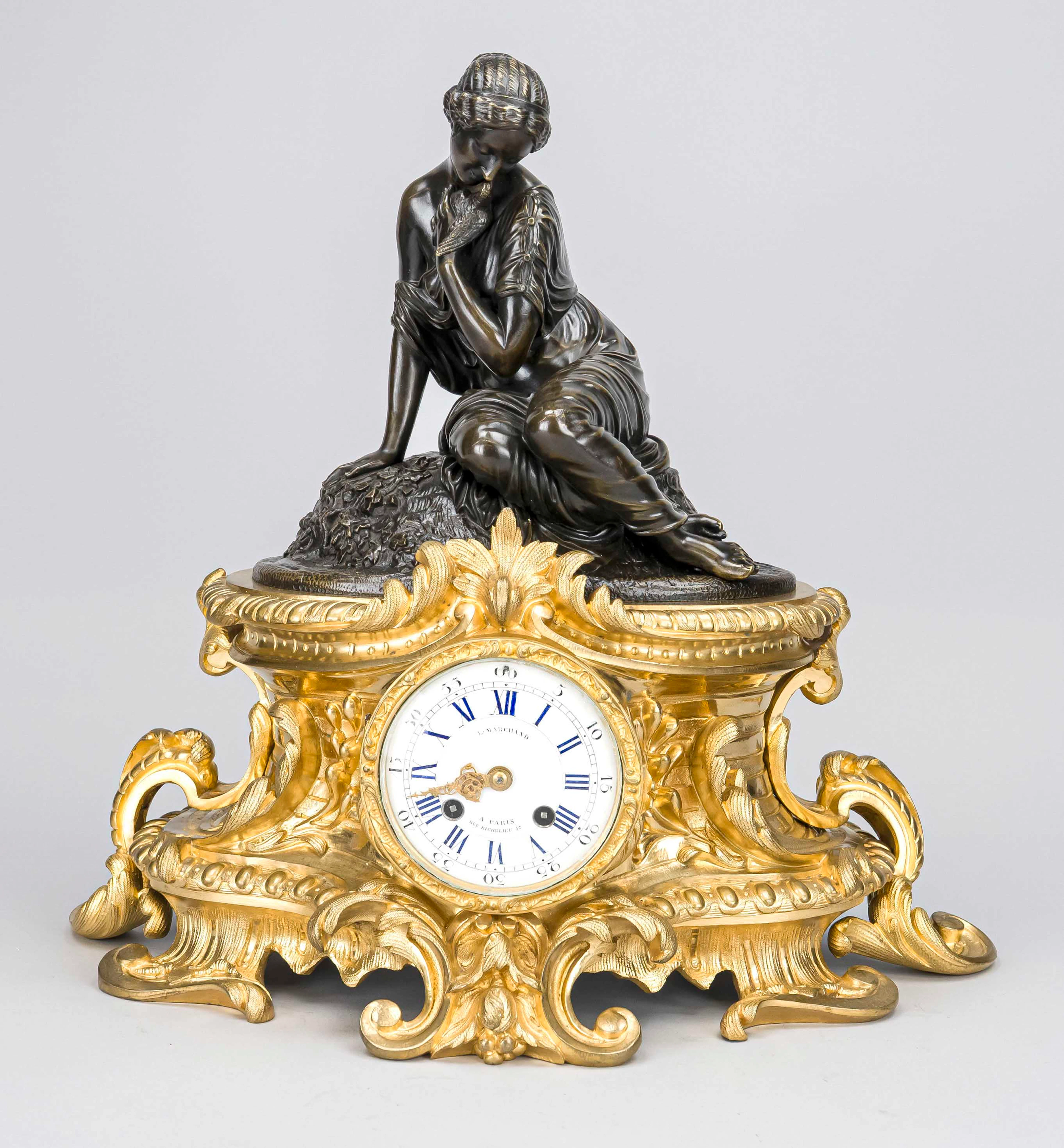 Historismus - Figurenpendule, um