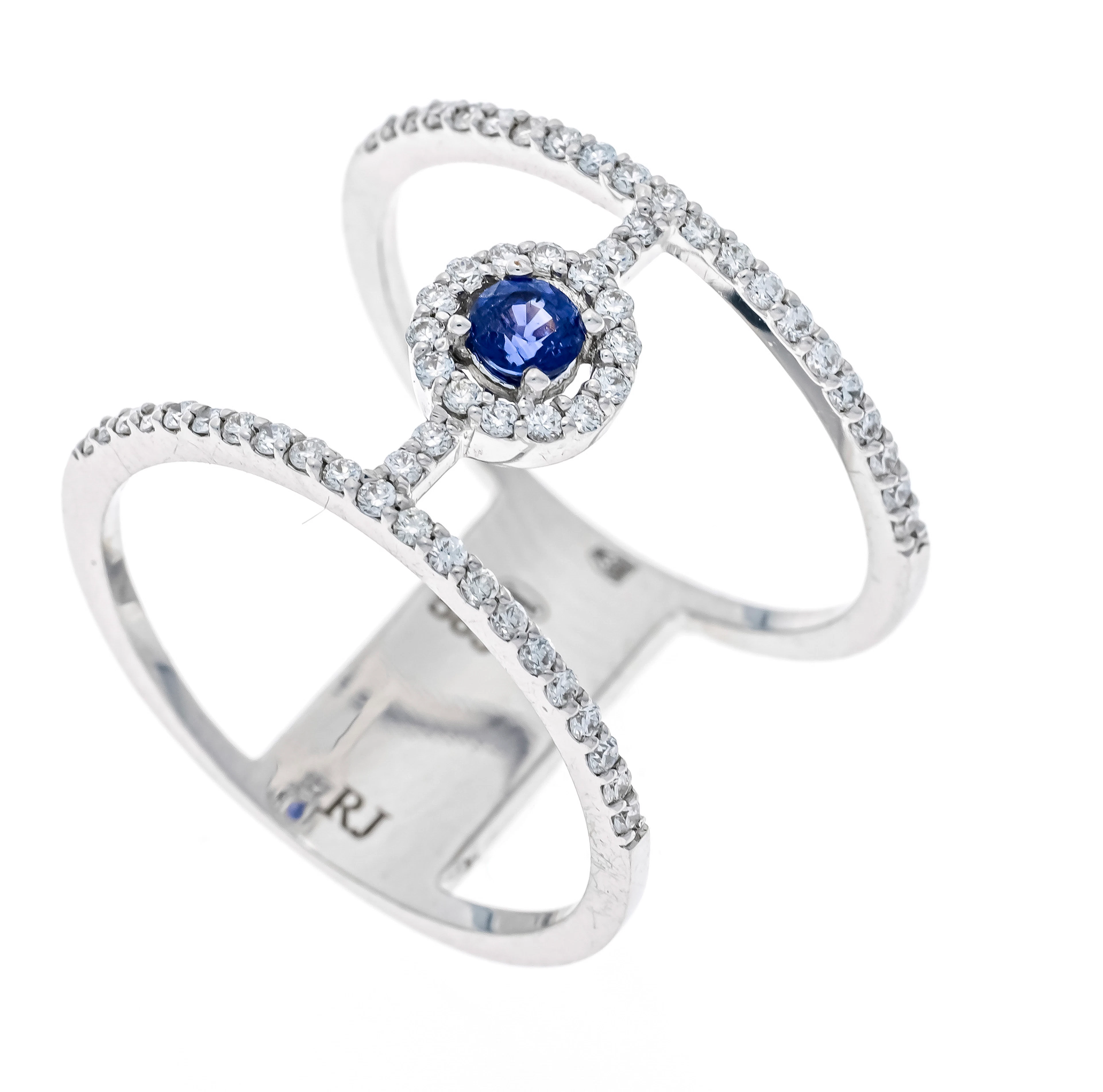 Saphir-Brillant-Ring WG 585/000 m