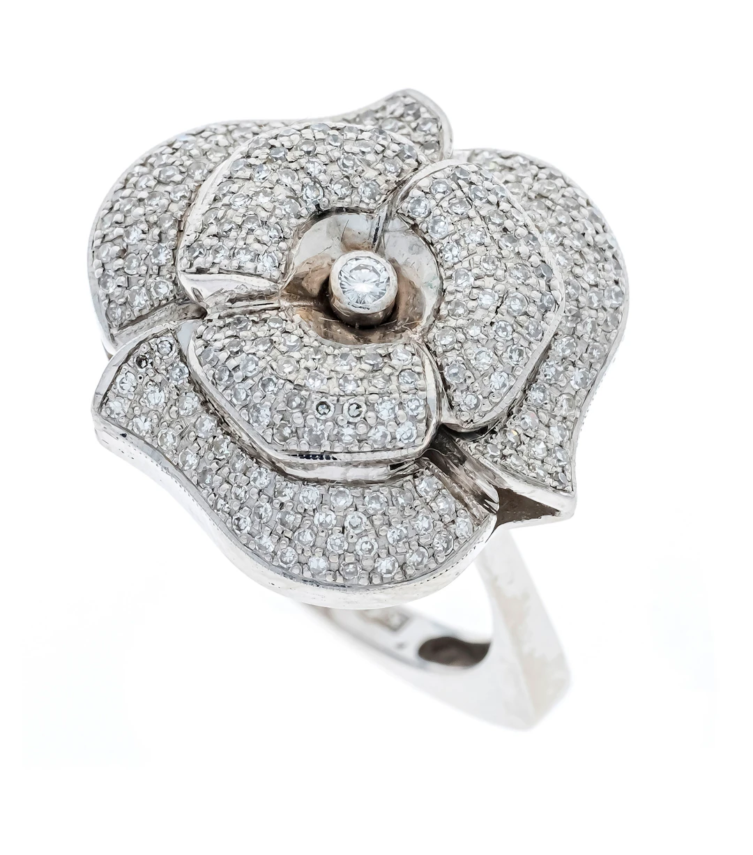 Pavé Brillant-Diamant-Ring in For