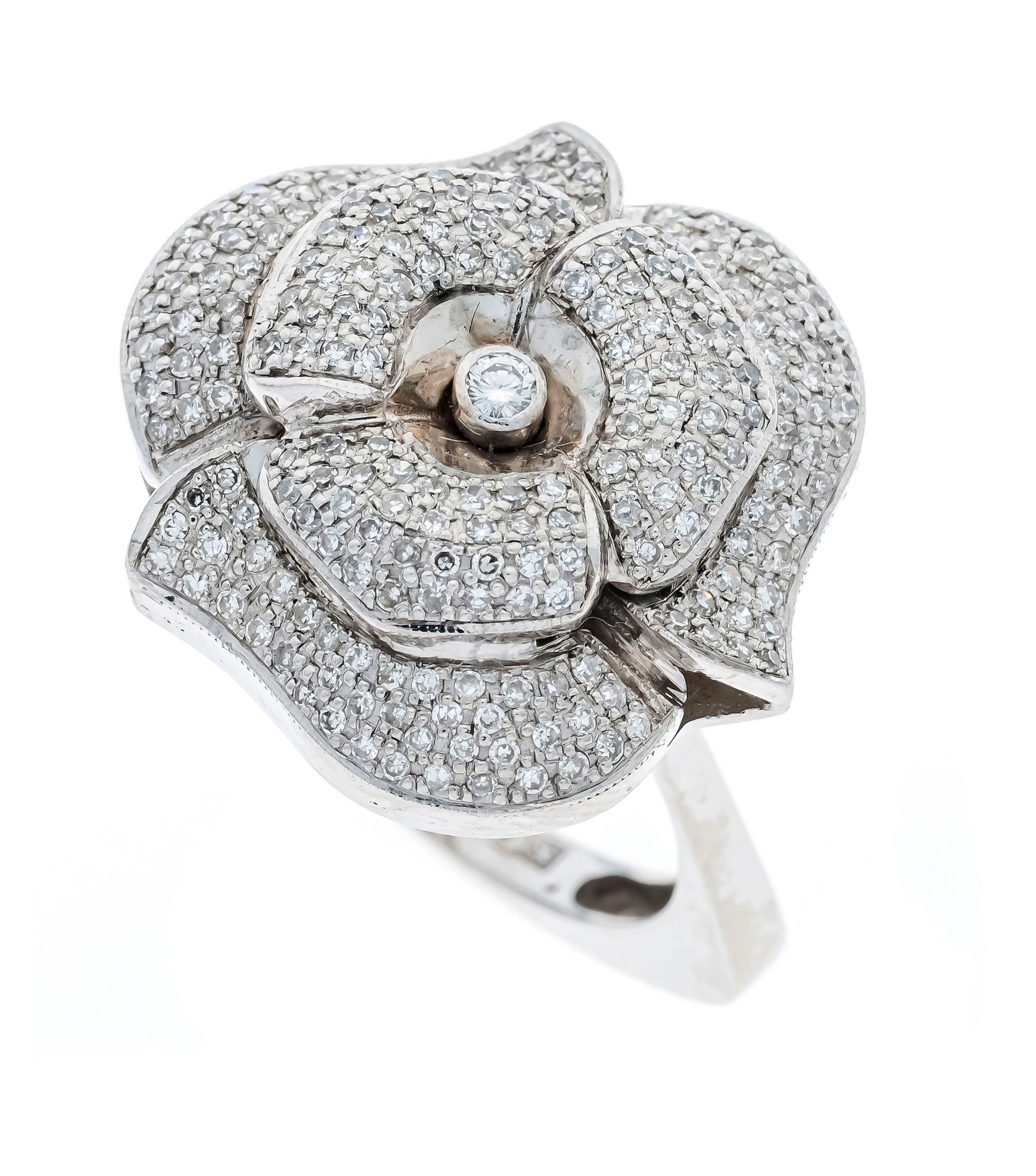 Pavé Brillant-Diamant-Ring in For