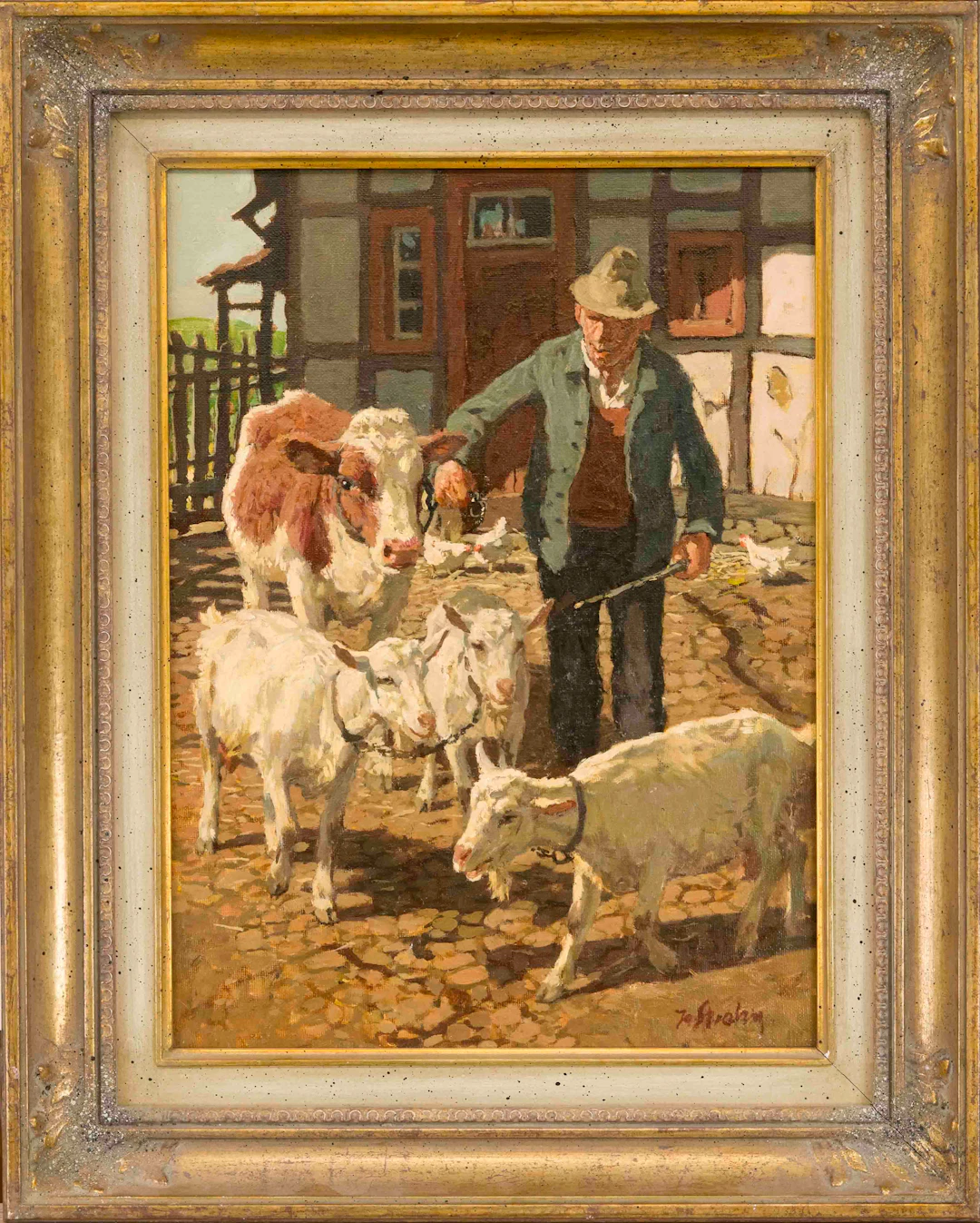 Jo Strahn (1904-1997). Bauer mit