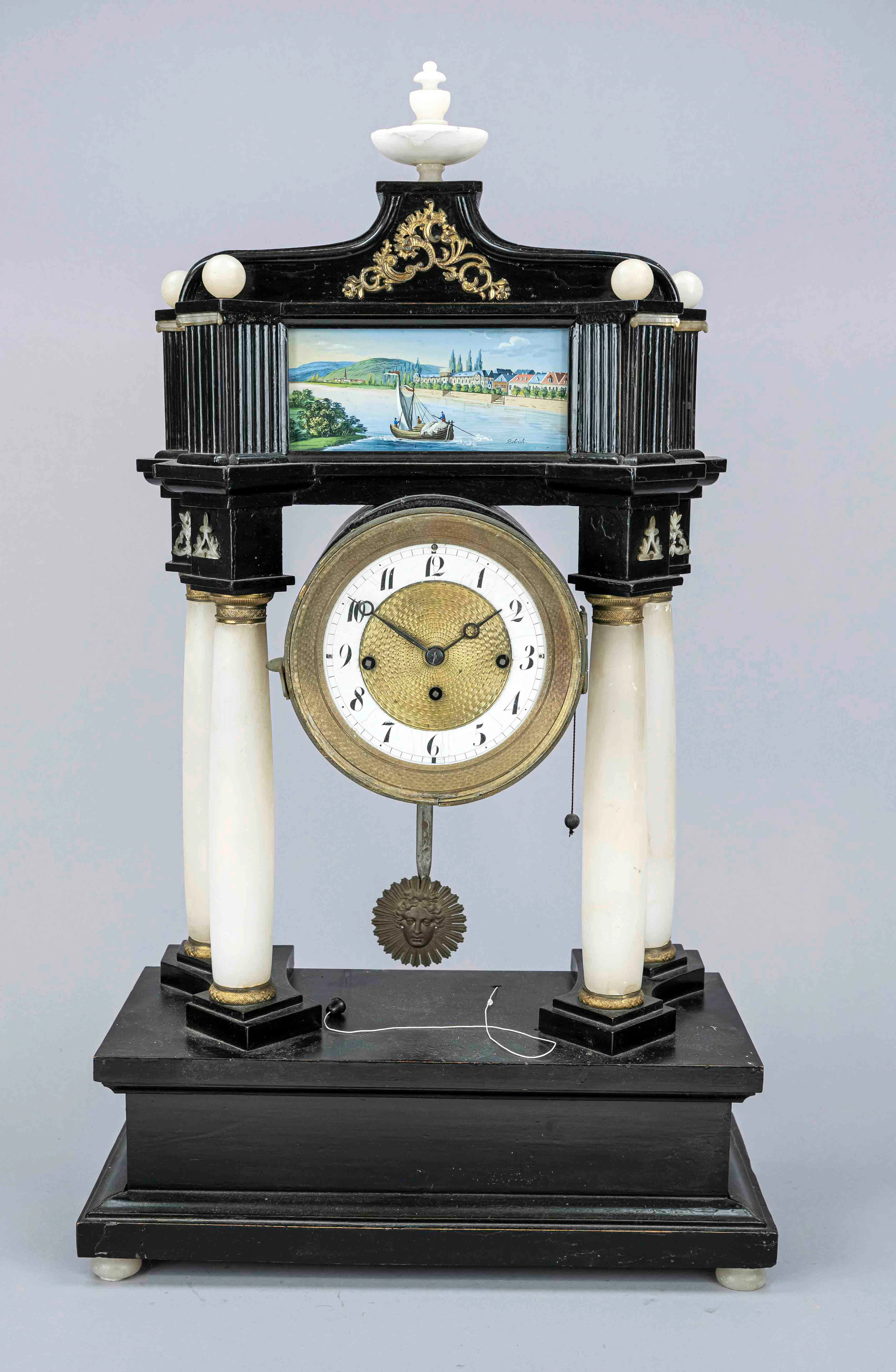 Biedermeier Portaluhr, um 1840, w