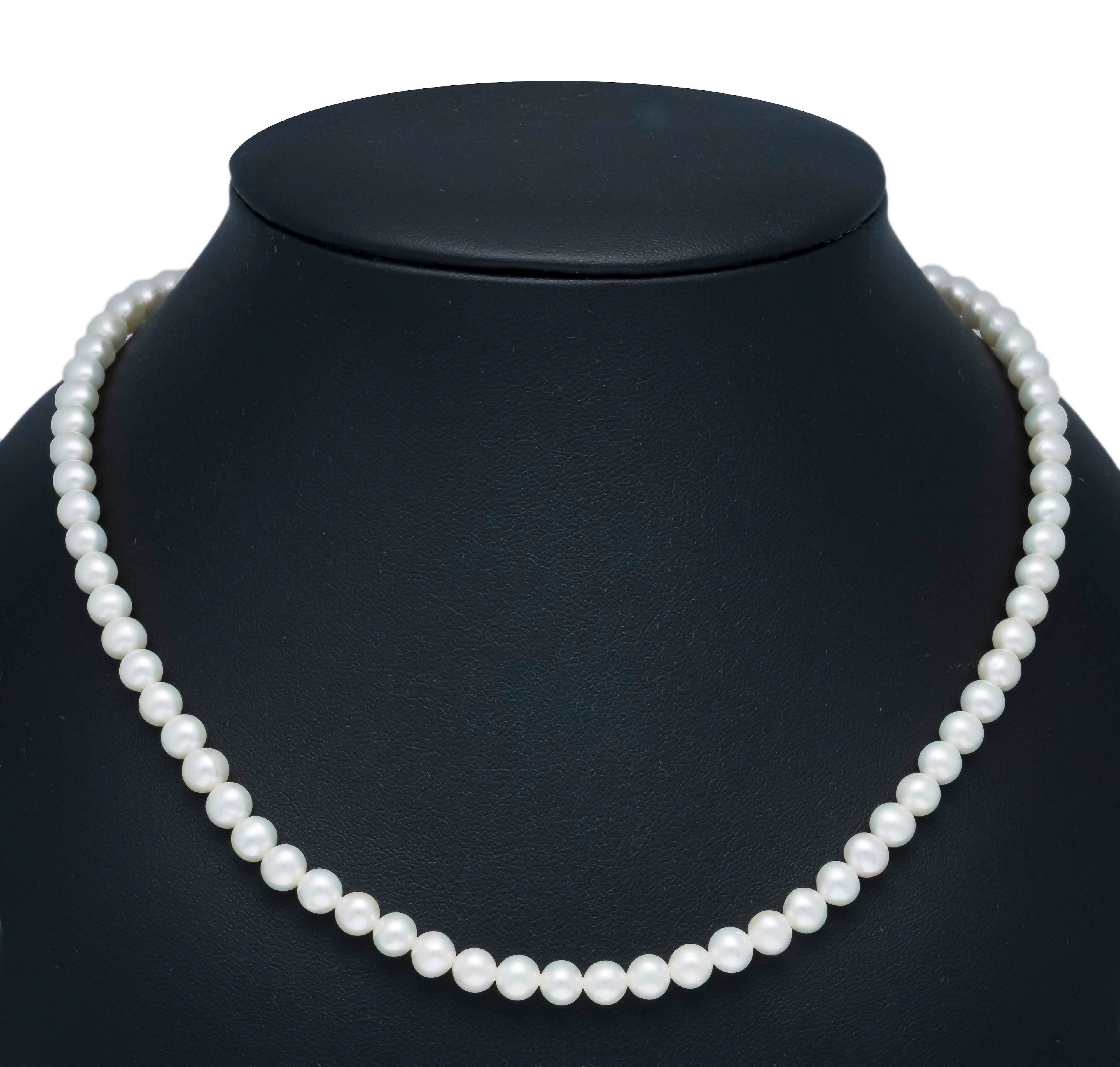 Süßwasserperlen-Collier mit Schli