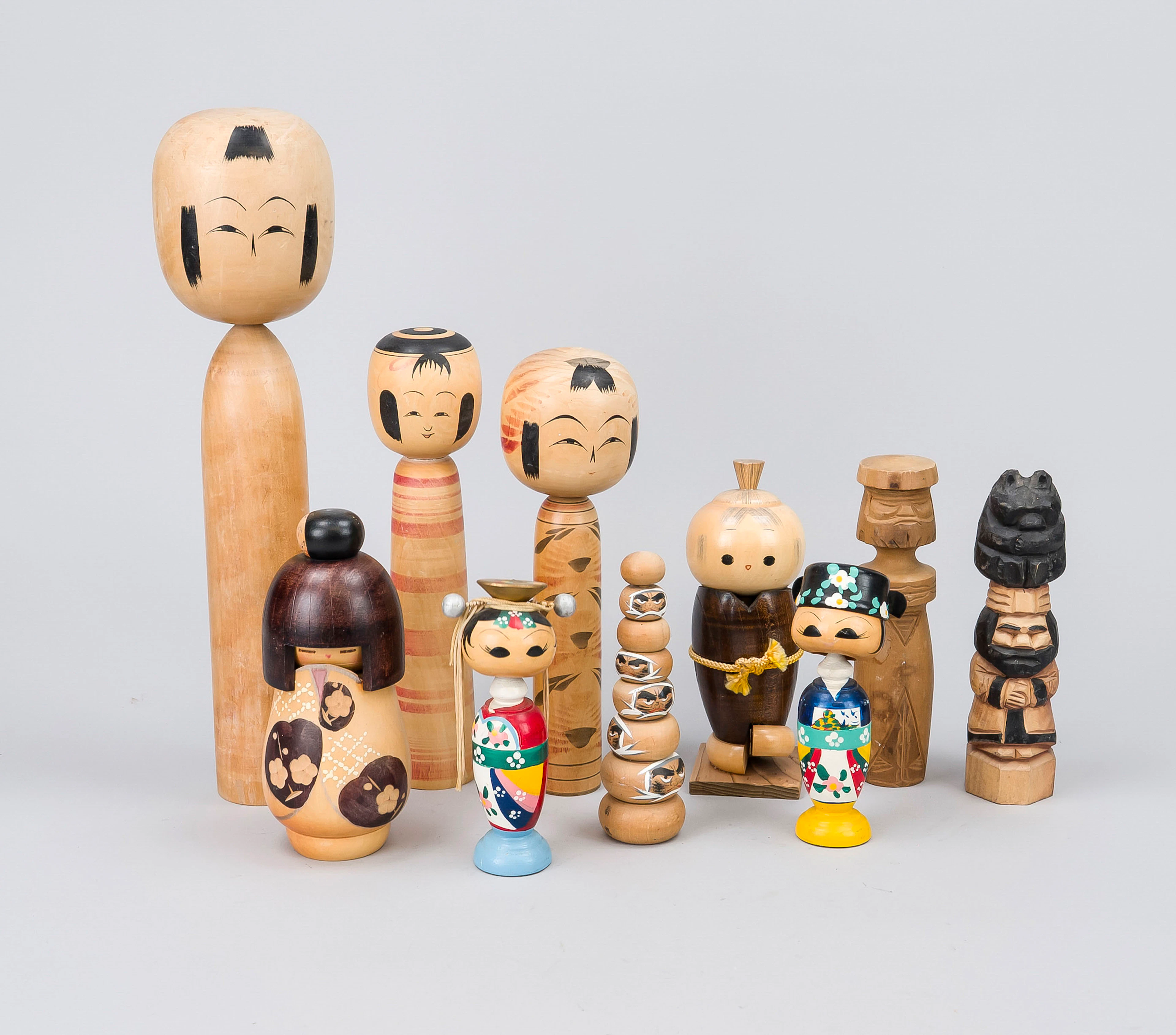 Großes Konvolut Kokeshi Puppen (u