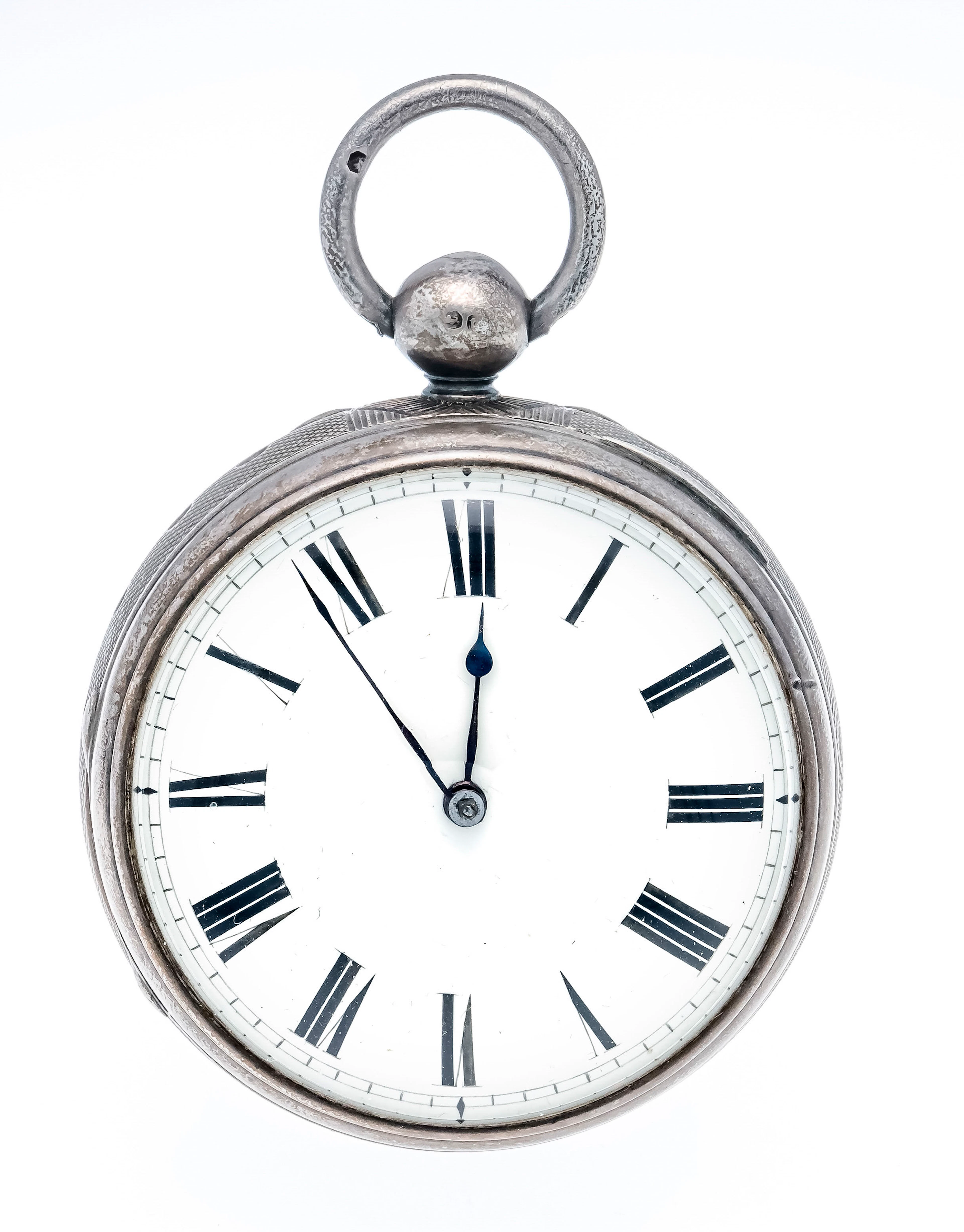 Spindeltaschenuhr Silber, mit Sch