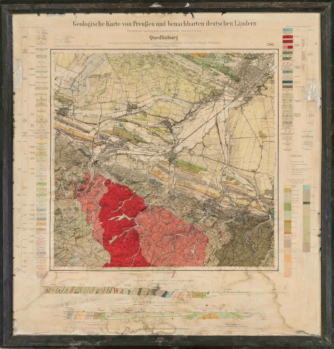 Reliefkarte von Quedlinburg, Berl