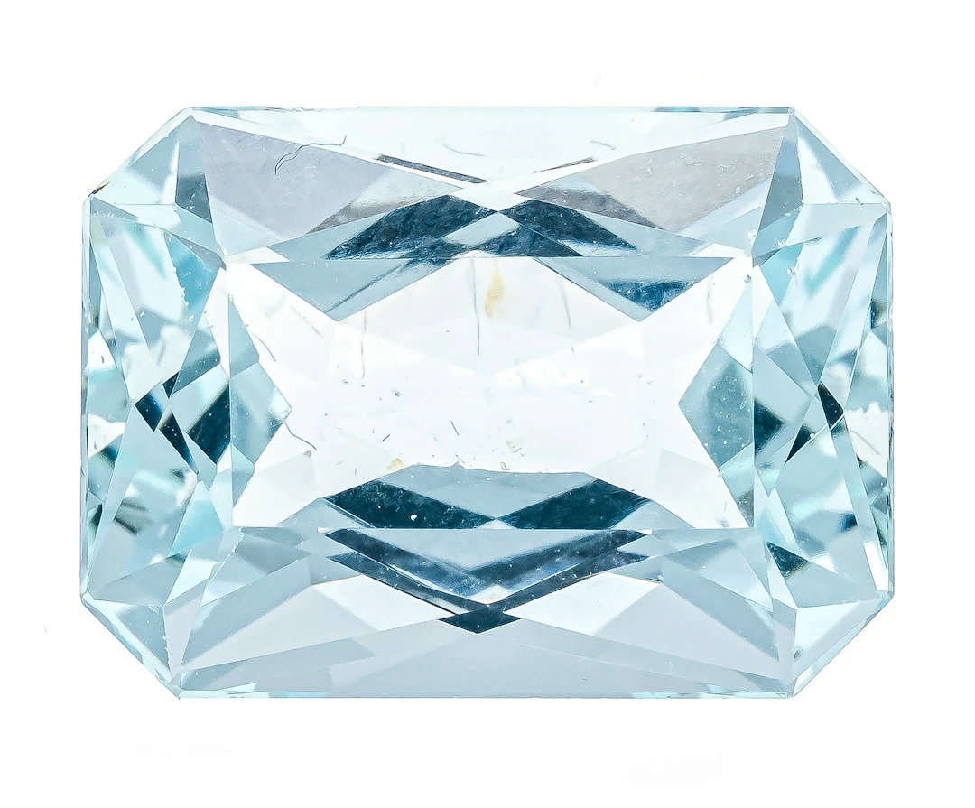 Aquamarin 8,75 ct im rechteckigen