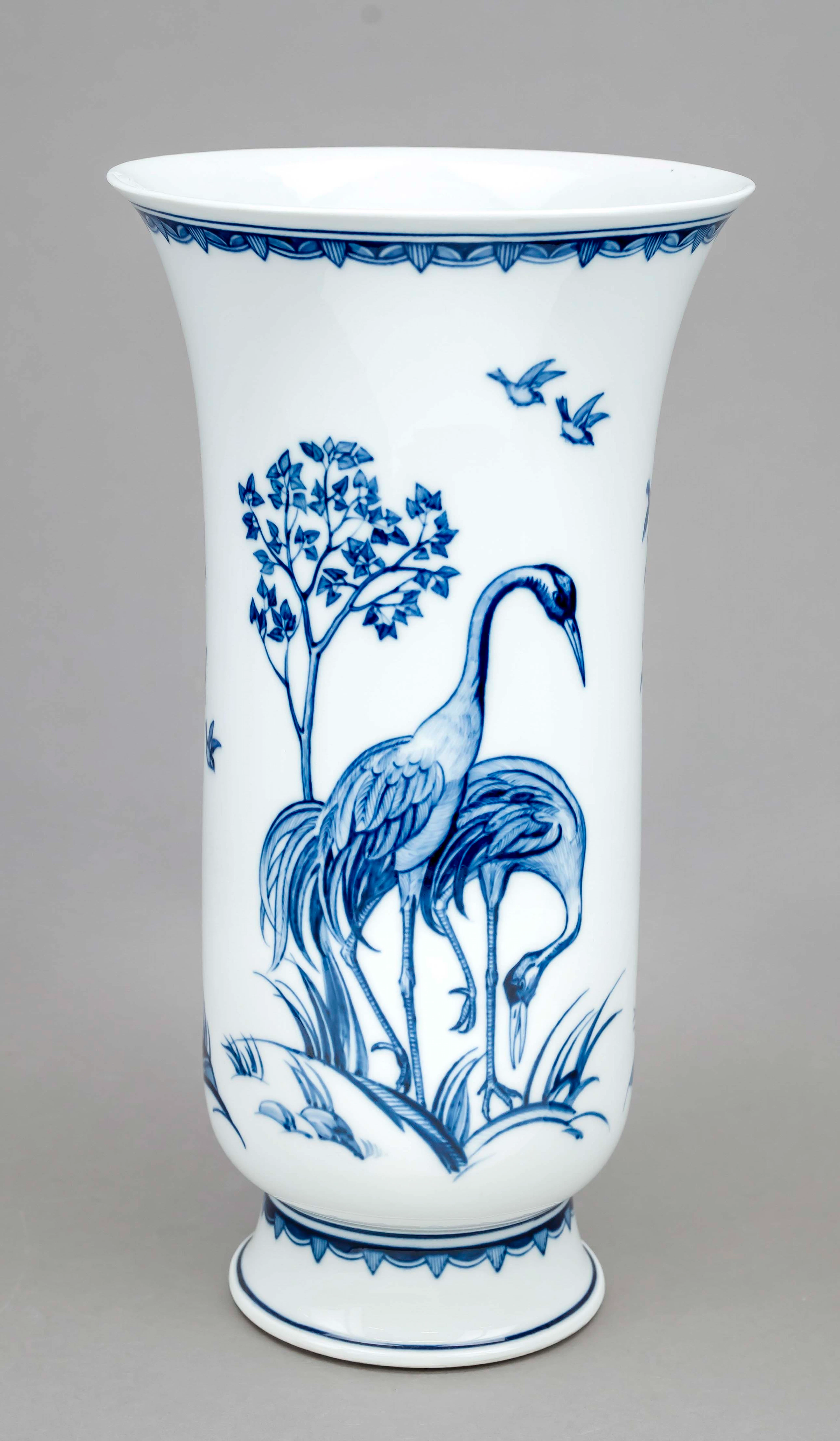 Große Art Déco-Vase, Meissen, Mar