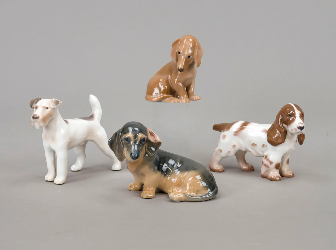 Vier Hundefiguren, Royal Copenhag