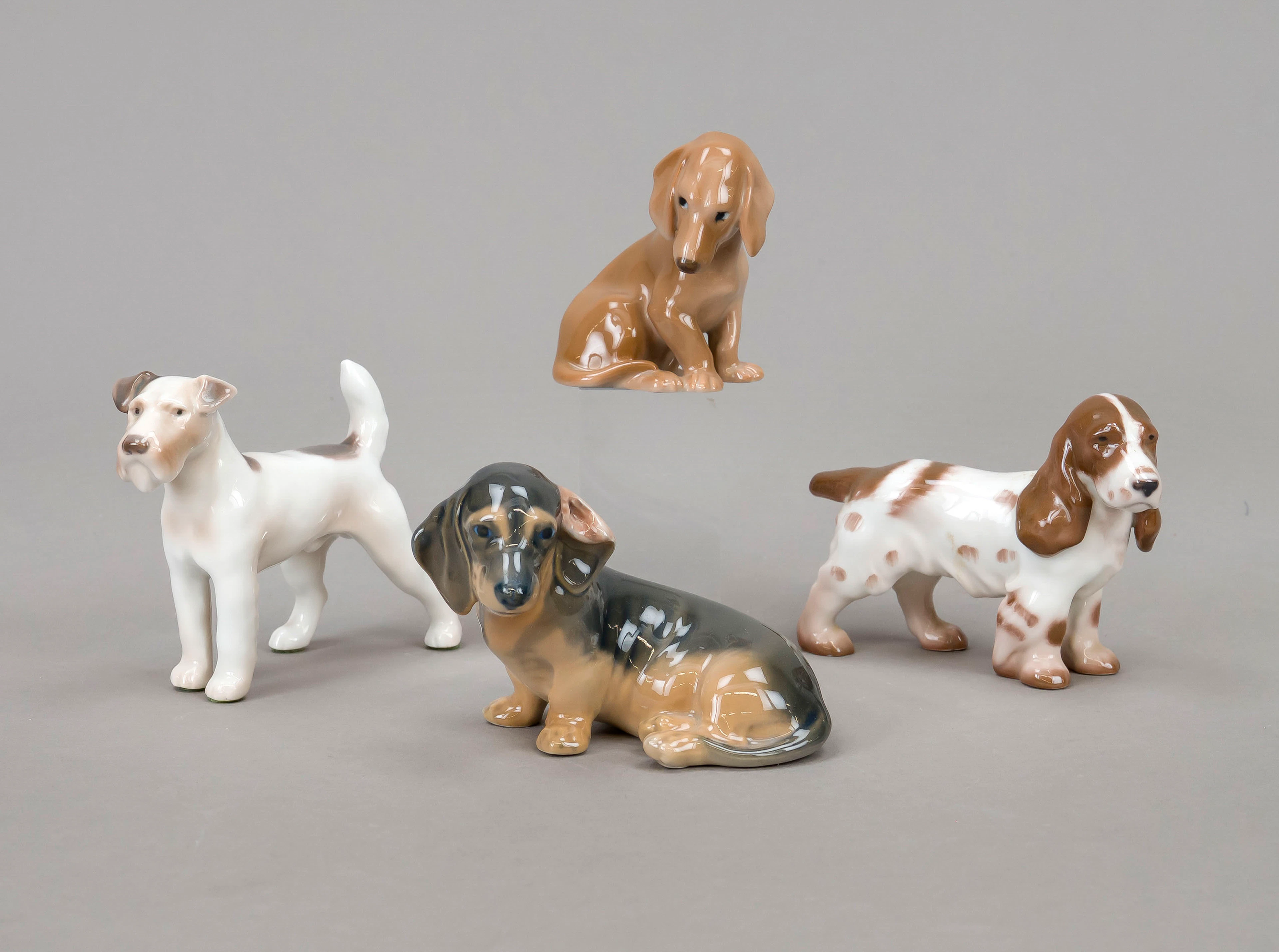 Vier Hundefiguren, Royal Copenhag