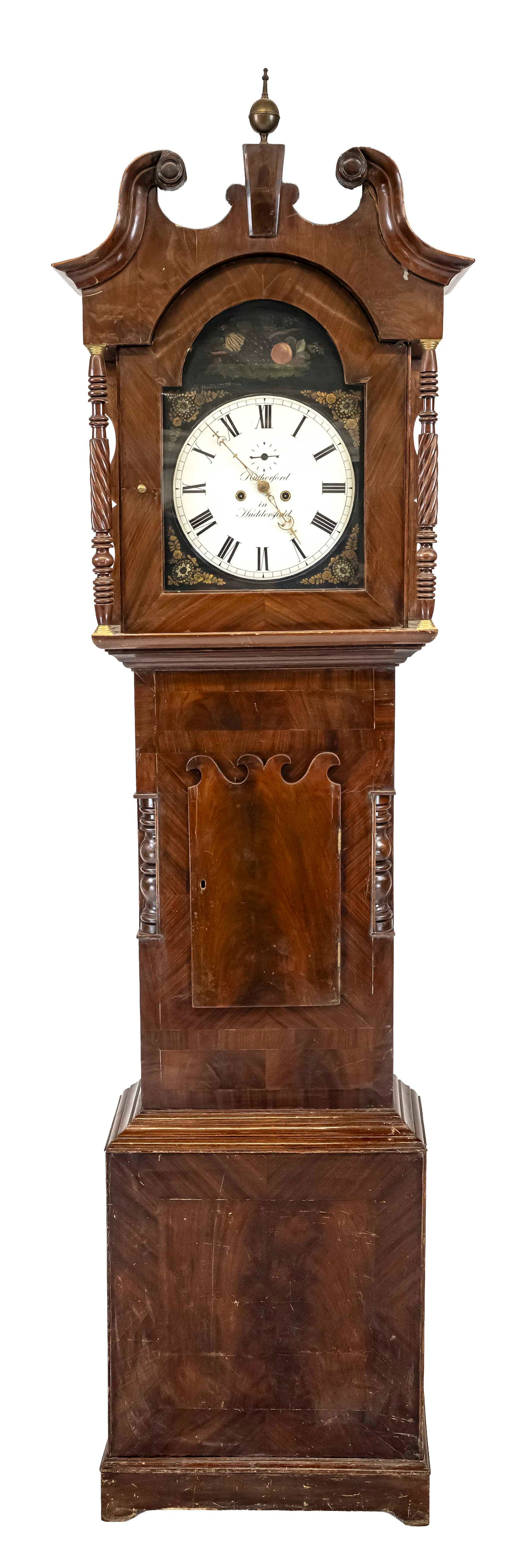 Standuhr England - um 1840, bez.