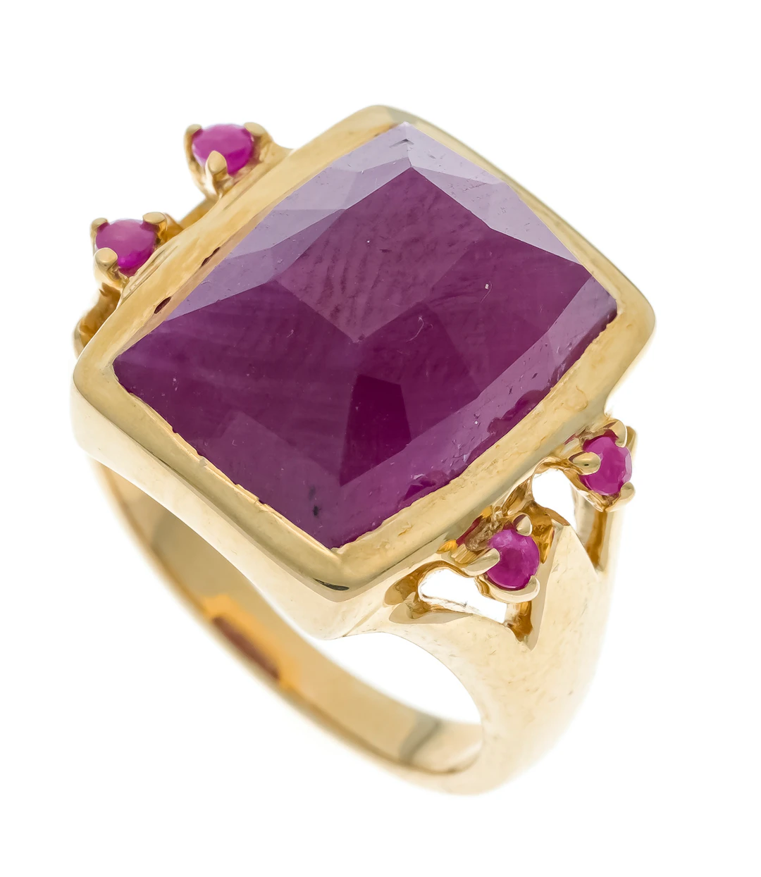 Rubin-Ring GG 585/000 mit 1 Rubin