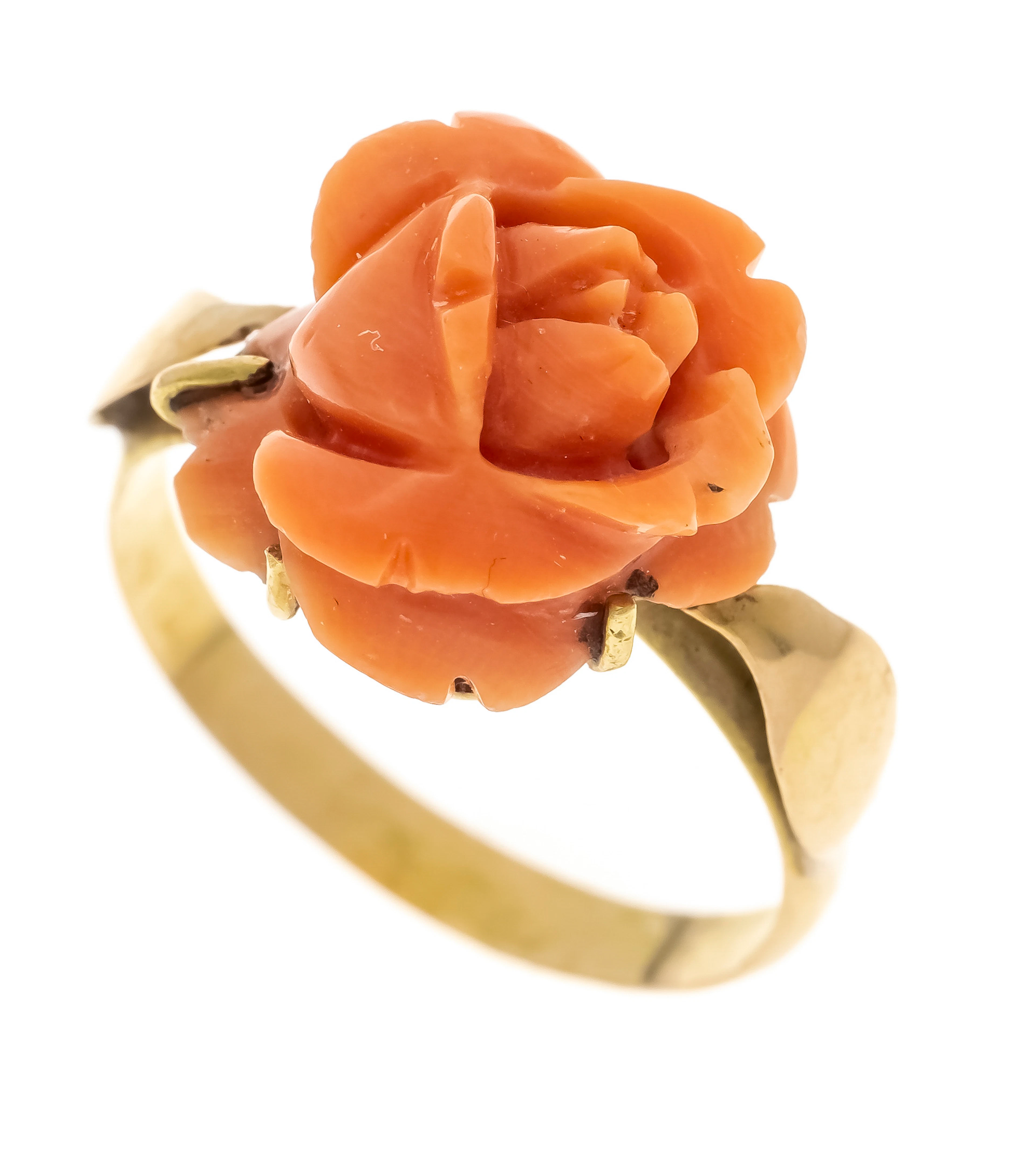 Korallen-Ring GG 700/000 ungest.