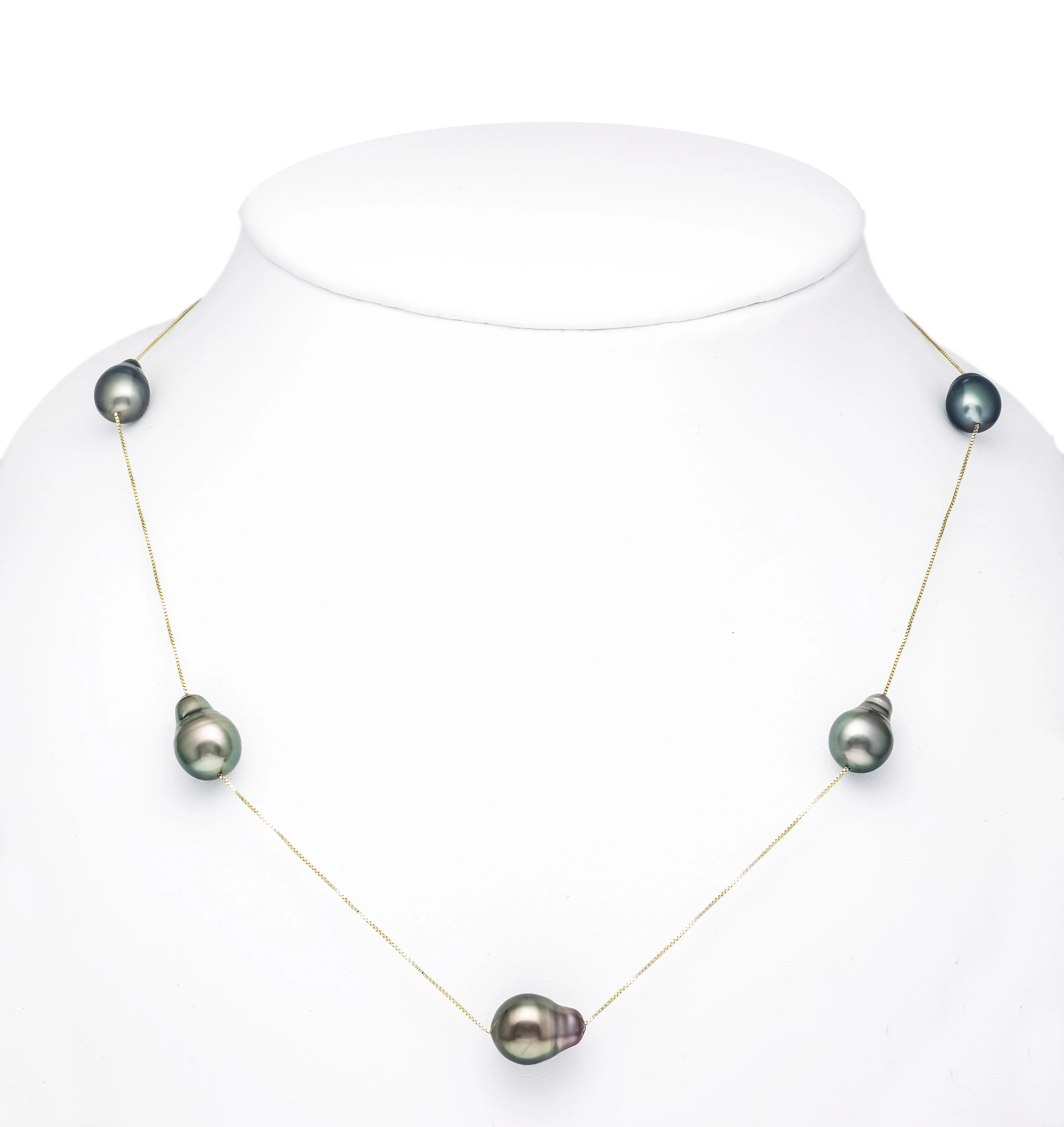 Filigranes Tahitiperlen-Collier GG 5
