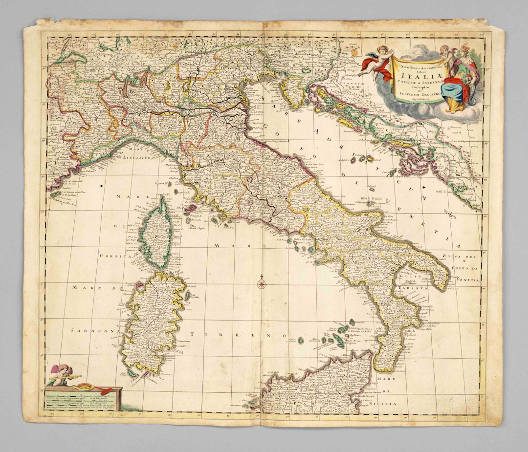 Historische Karte von Italien --