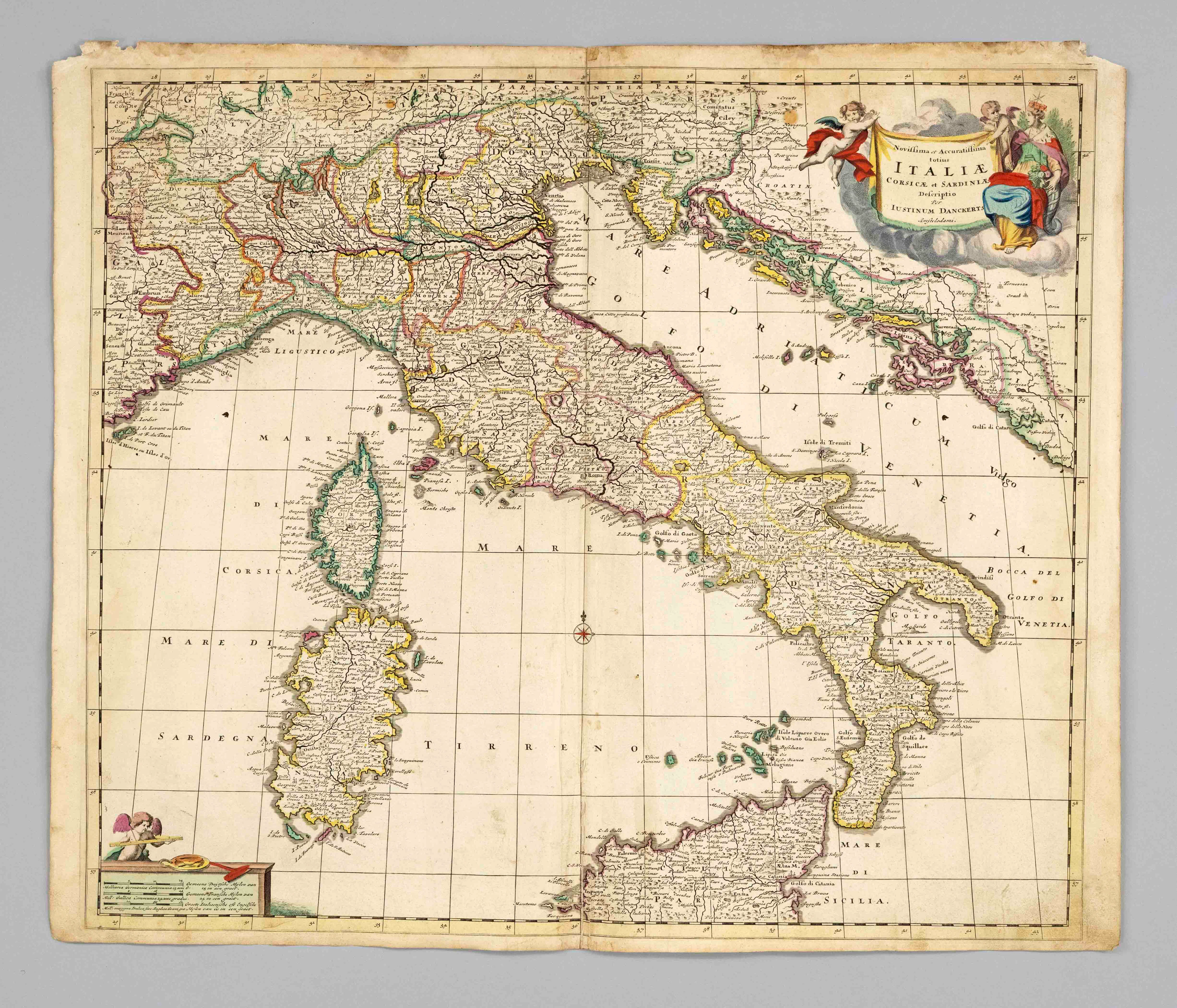 Historische Karte von Italien --