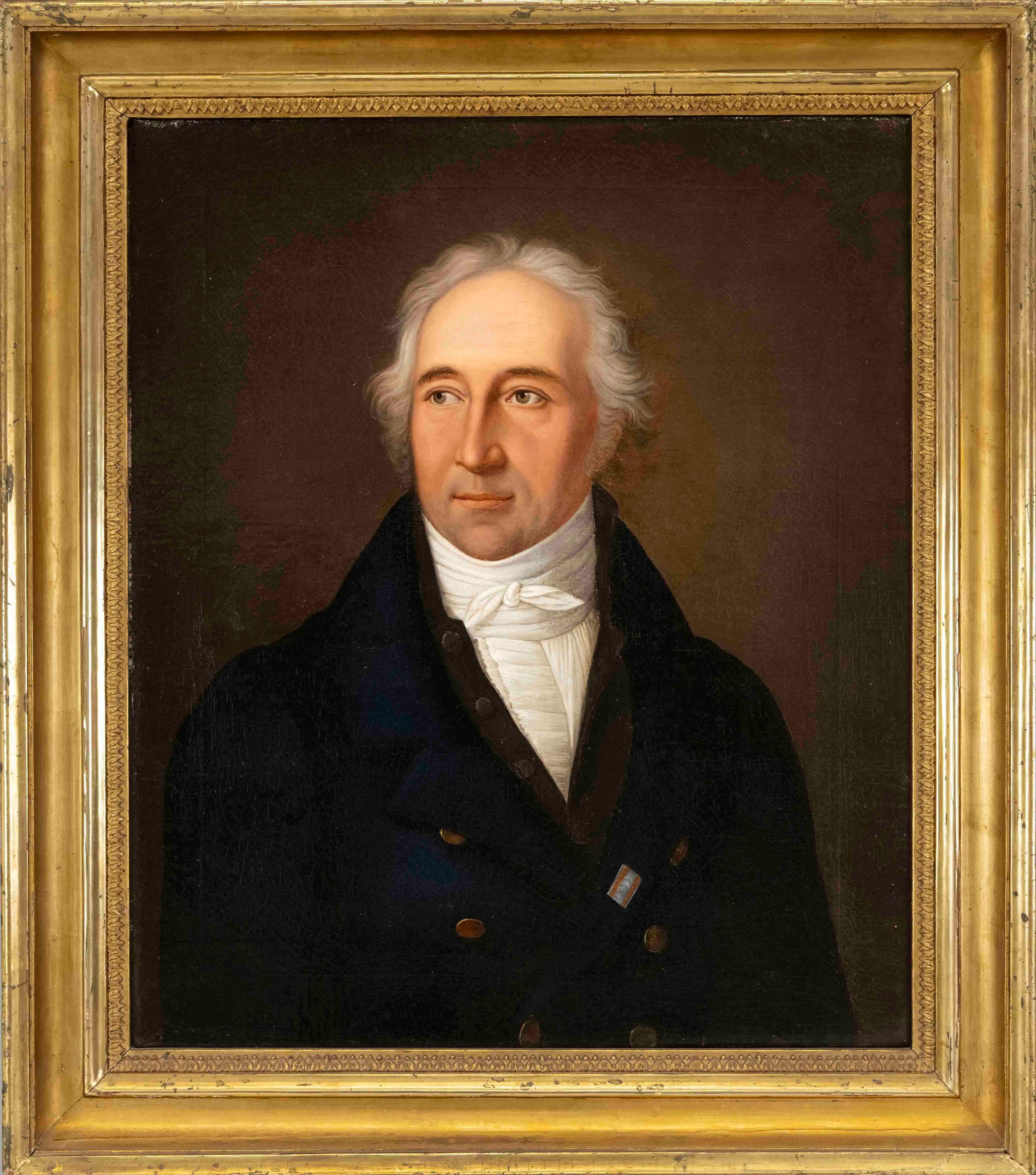Bildnismaler des Biedermeier um 1820, Herrenportrait, Öl auf Lwd.