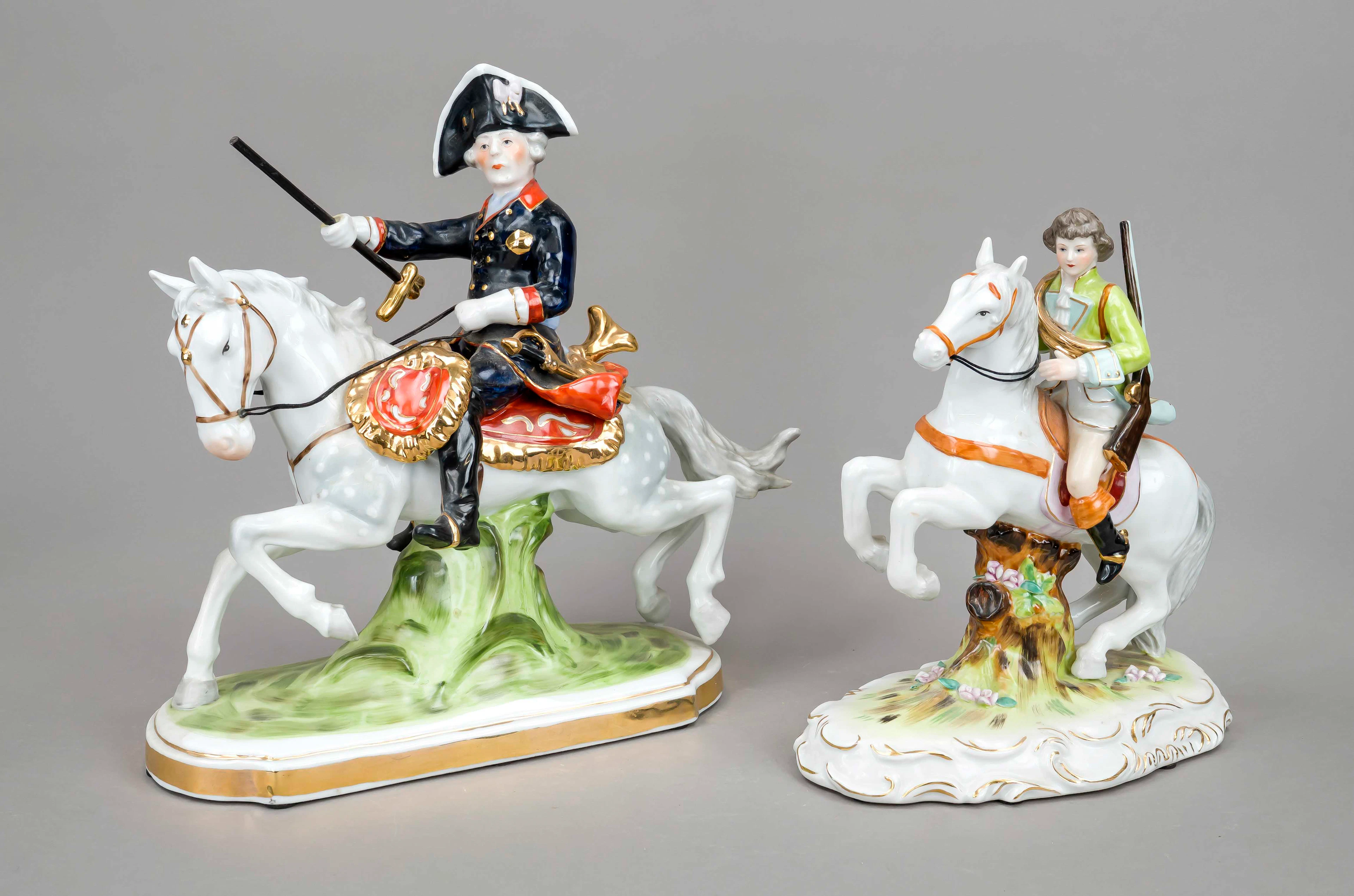 2 Reiterfiguren, Neundorf, 21. Jh
