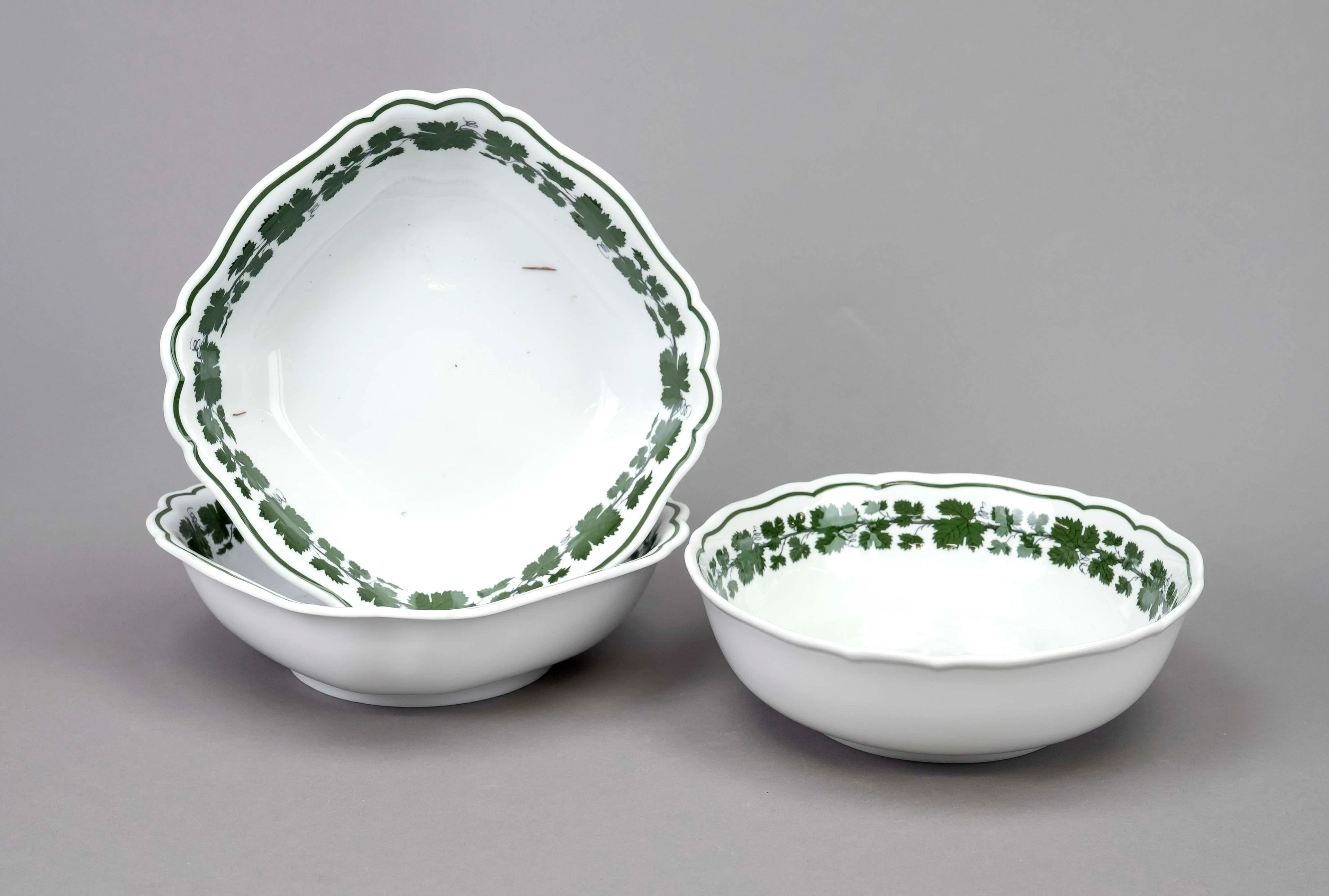Drei Schüssel, Meissen, 1970-80