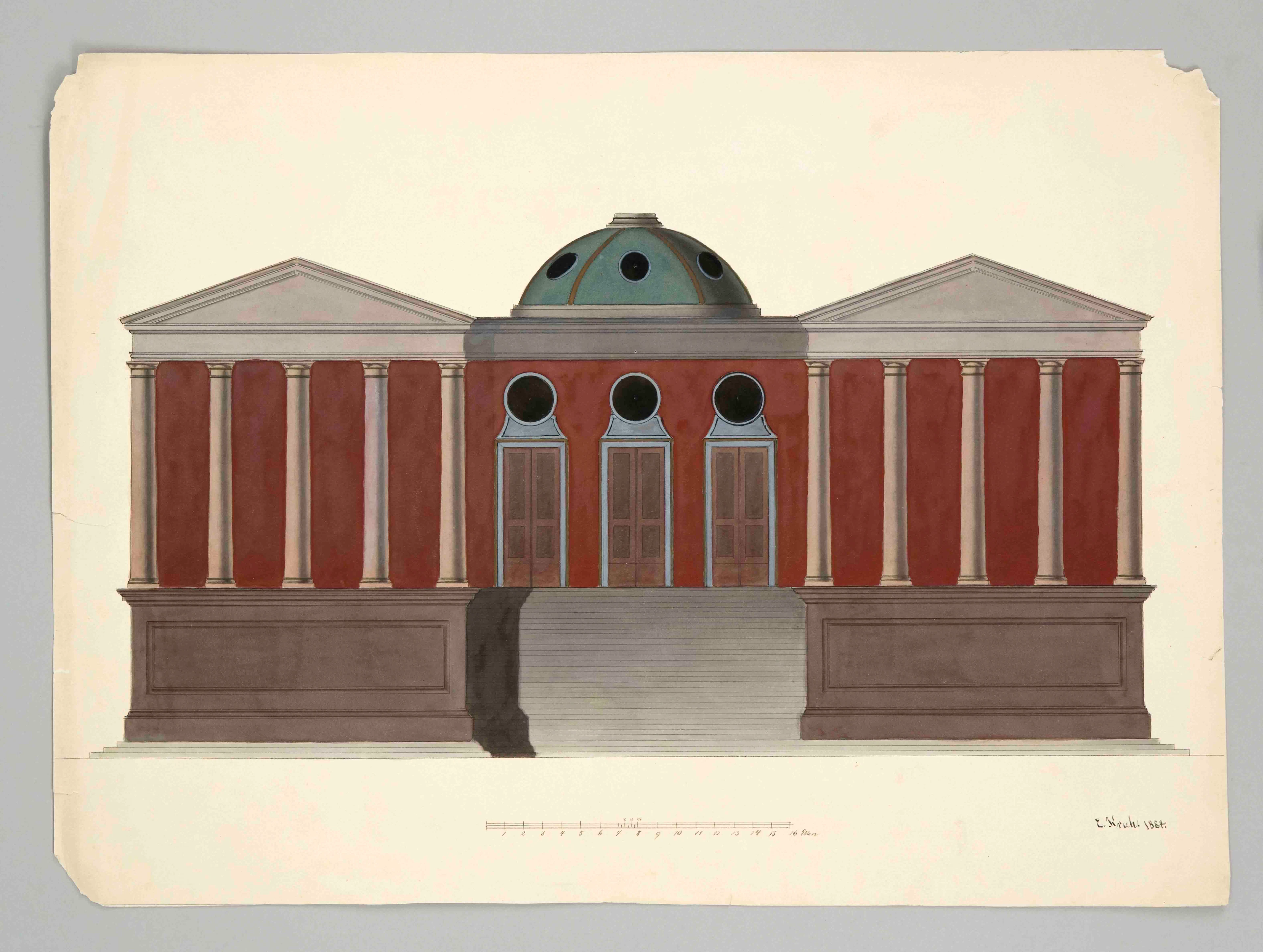 E. Krah, Architekturzeichner des