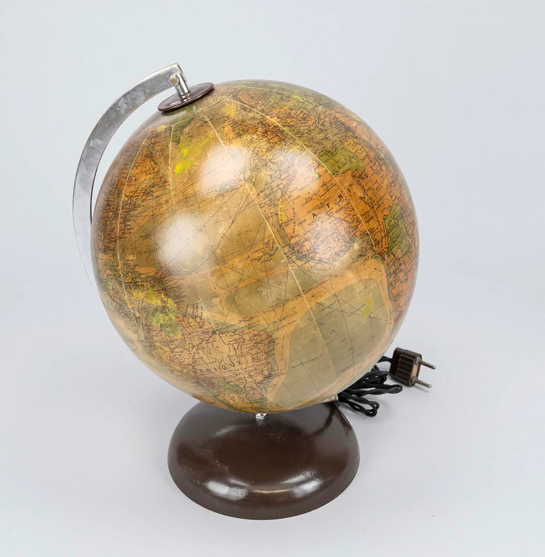 Globus mit Beleuchtung, Frankreic