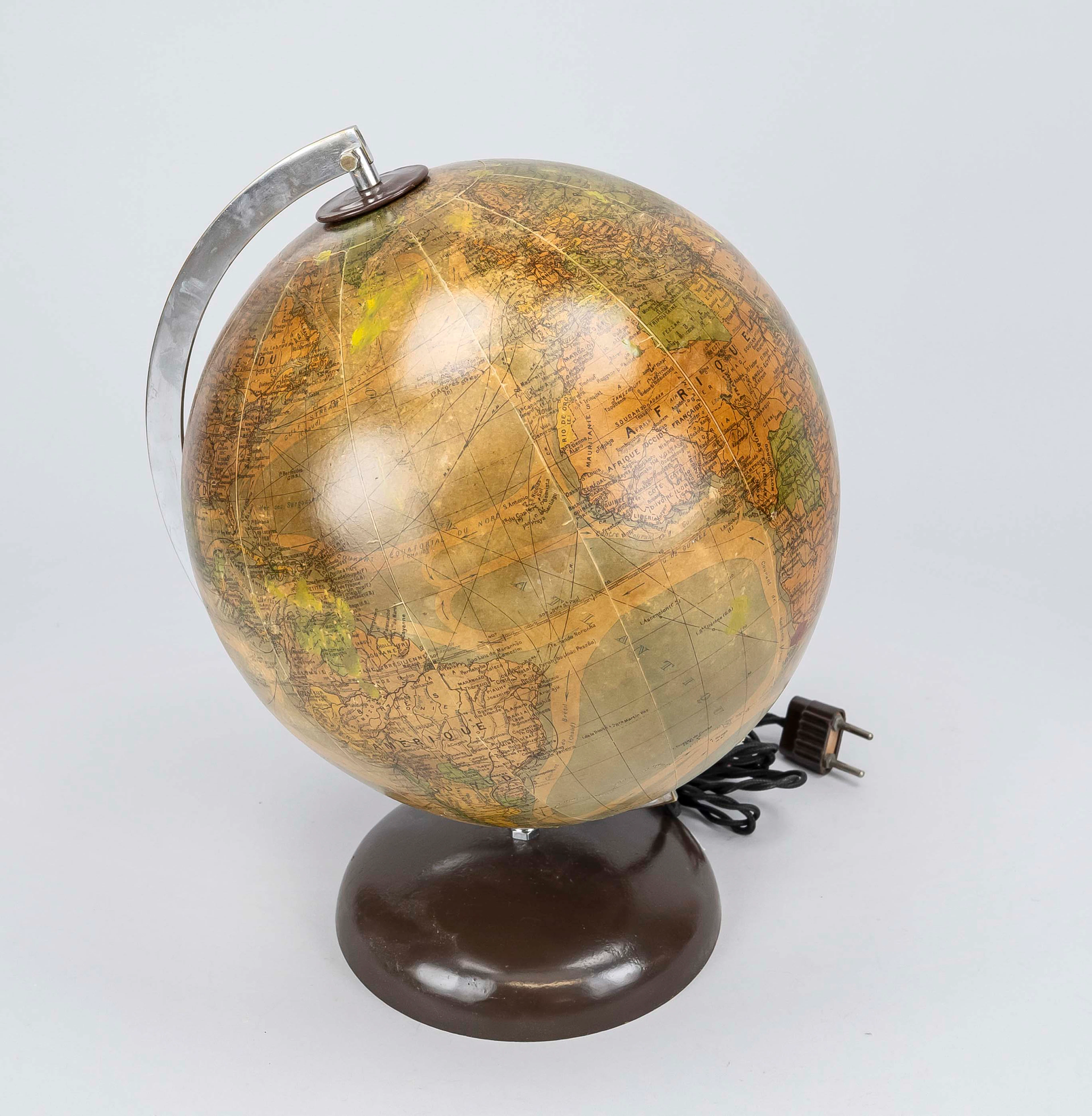 Globus mit Beleuchtung, Frankreic