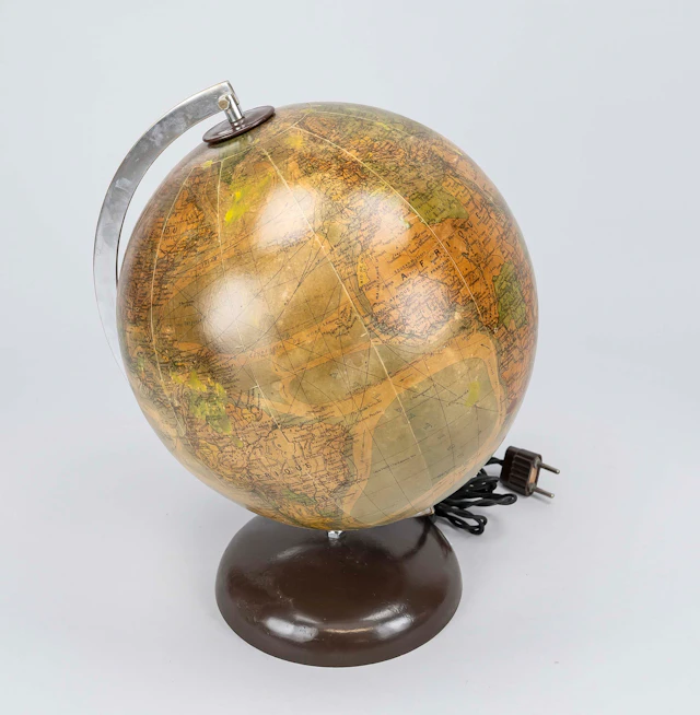 Globus mit Beleuchtung, Frankreic