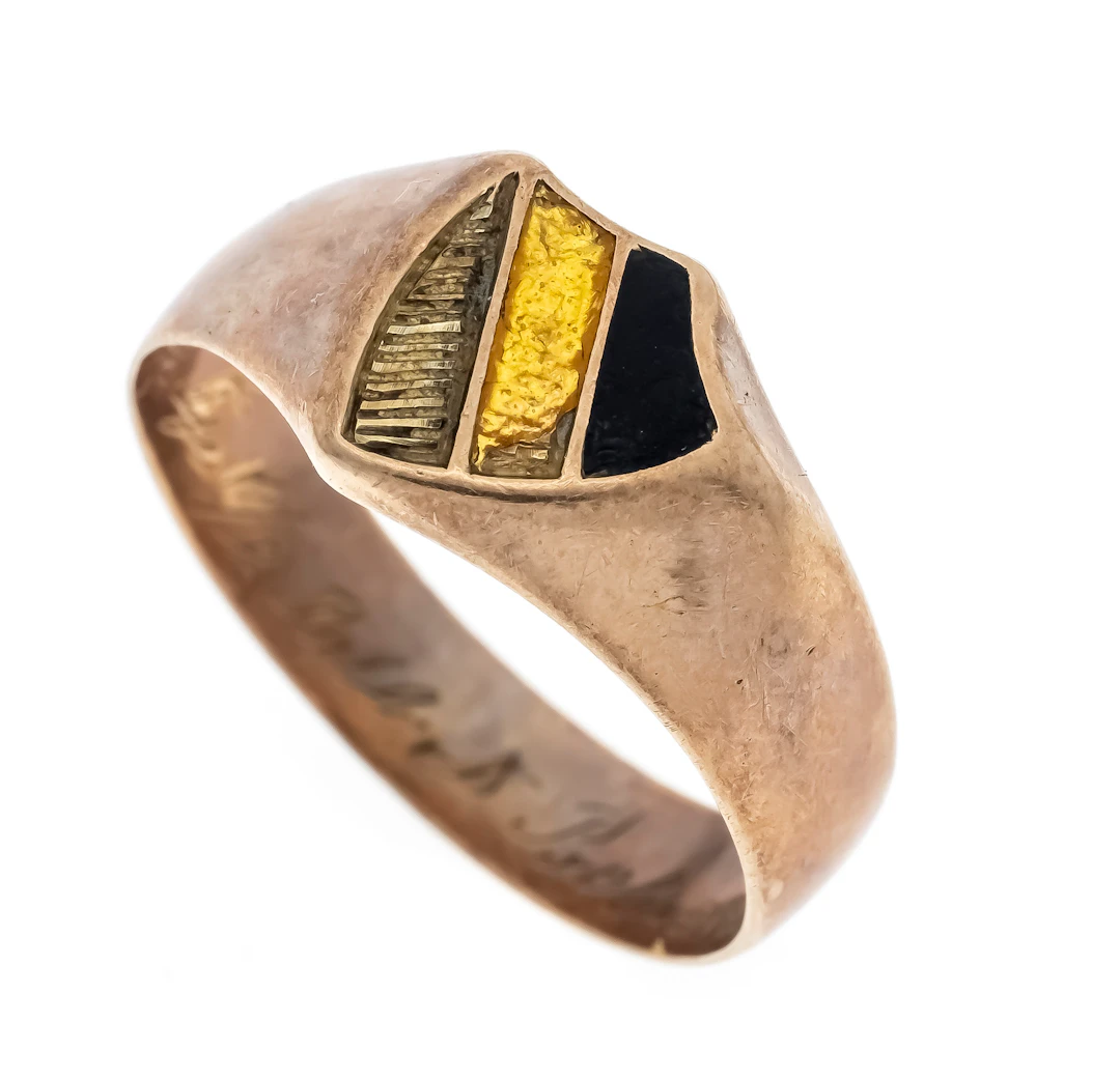 Wappen-Ring RG 585/000 mit polych