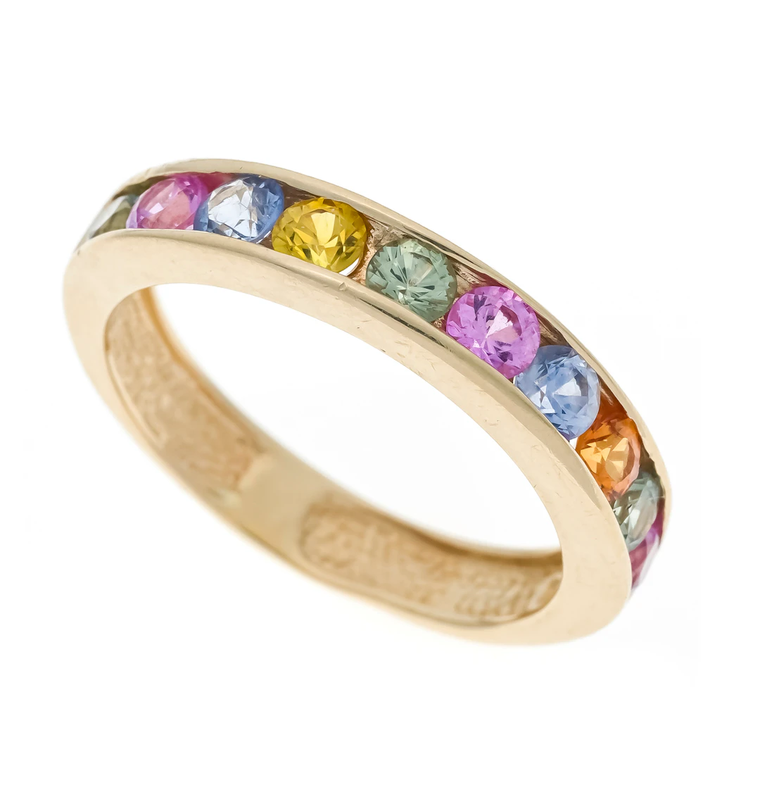 Multicolor Saphir-Ring GG 585/000