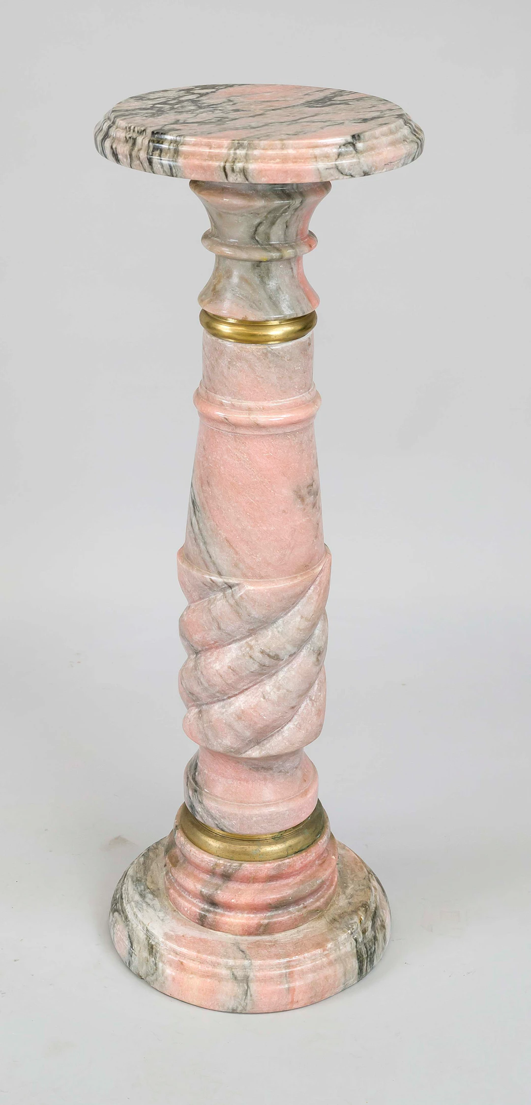 Säule, 20. Jh., lachsfarbener bis