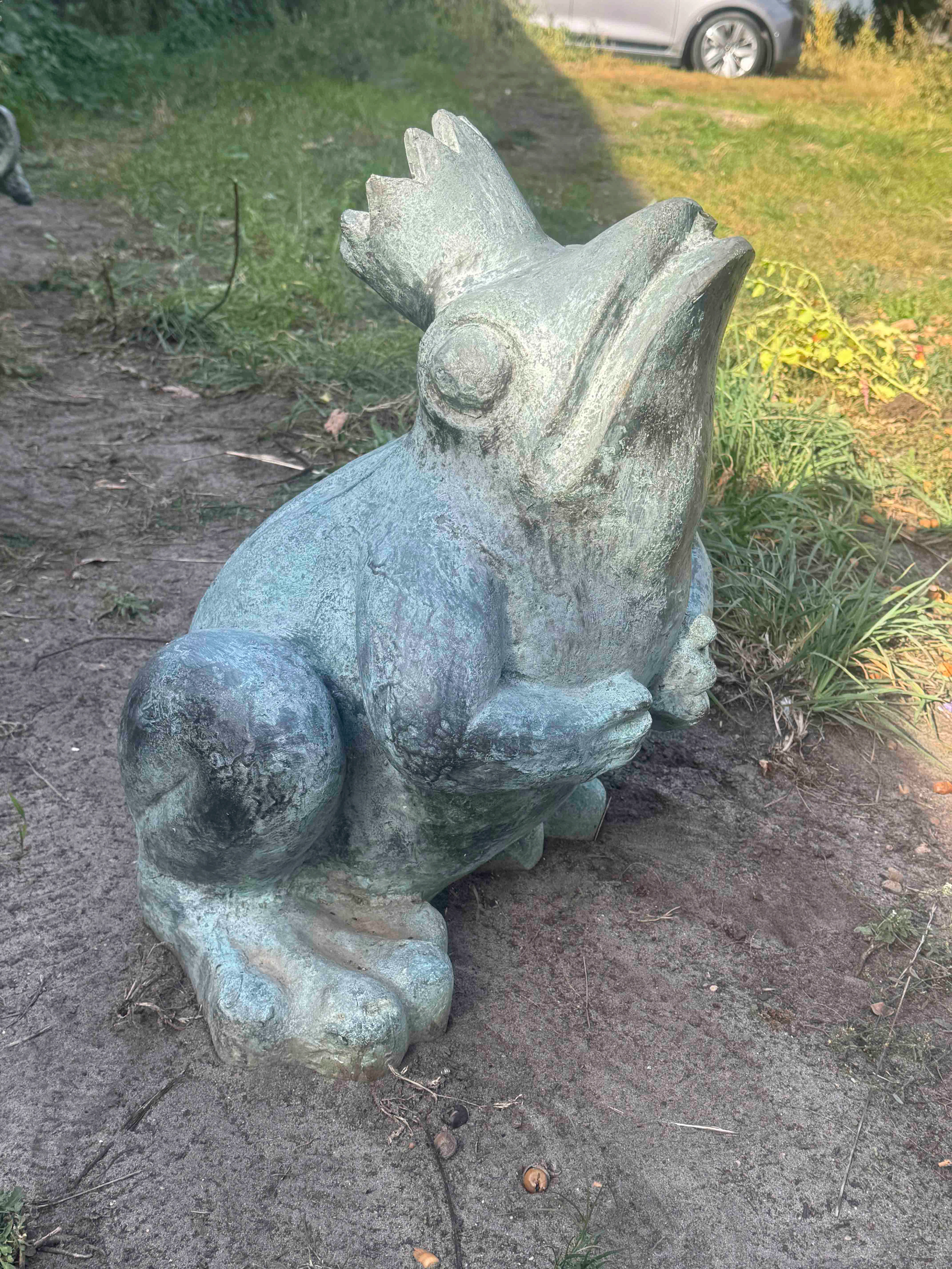 Gartenfigur Frosch, 21. Jh., Bron