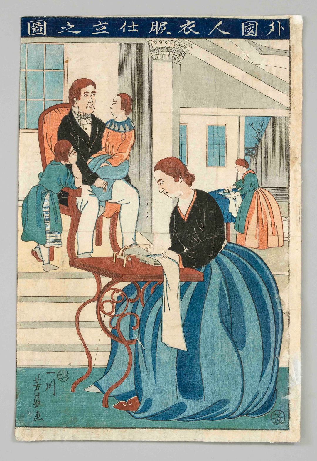 Farbholzschnitt Utagawa Yoshikazu