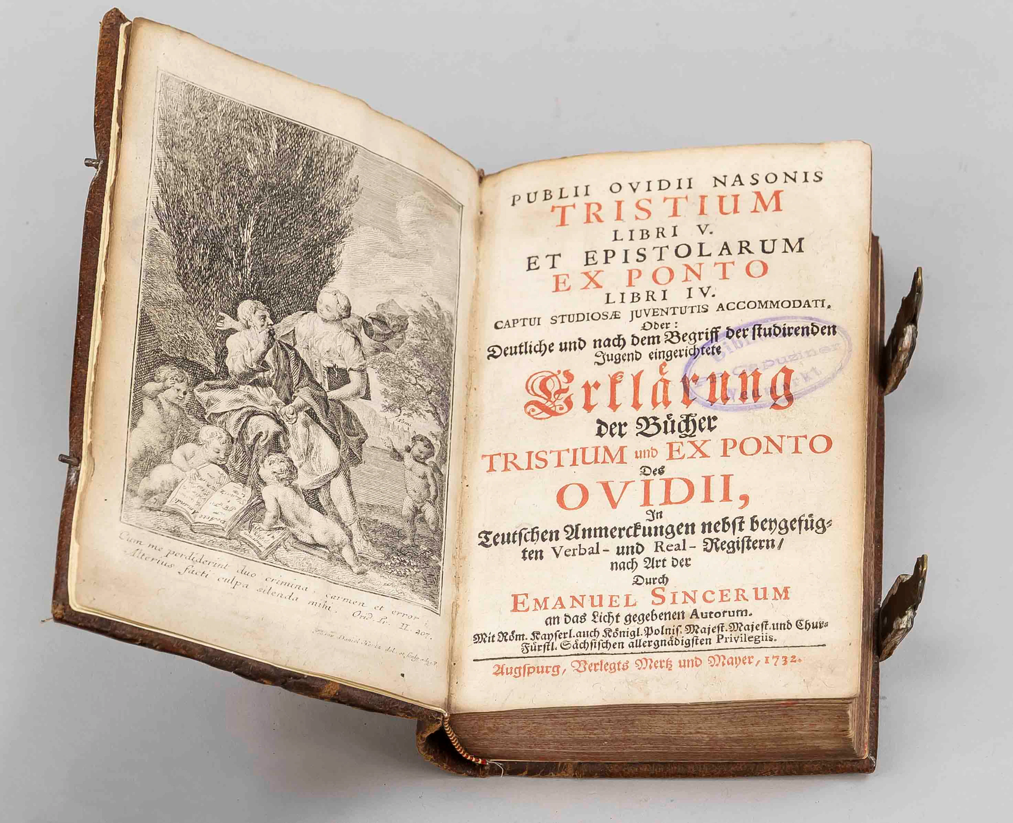 Buch zu einem Text von Ovid, ''Pub
