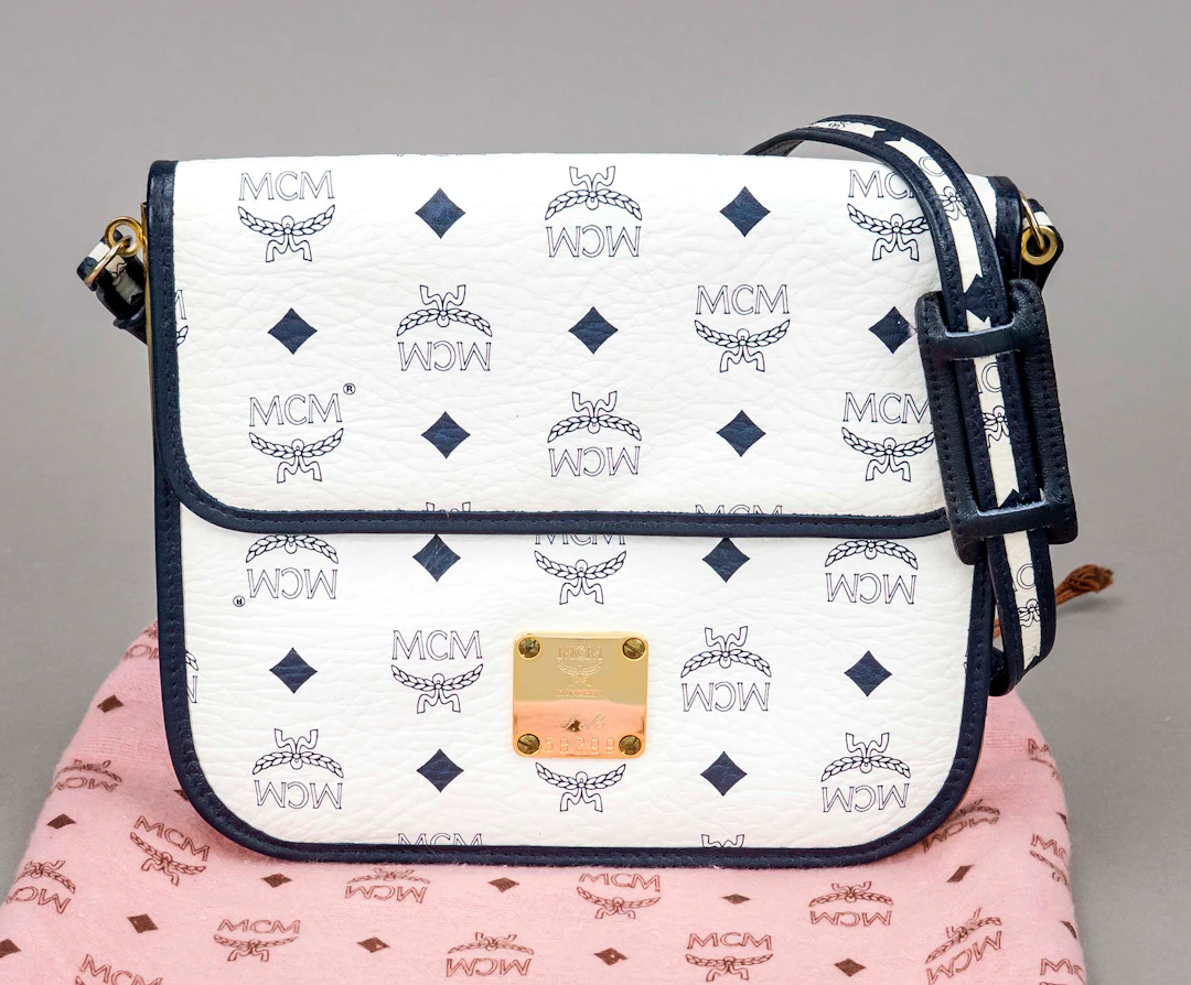 MCM, Vintage White Monogram Cross