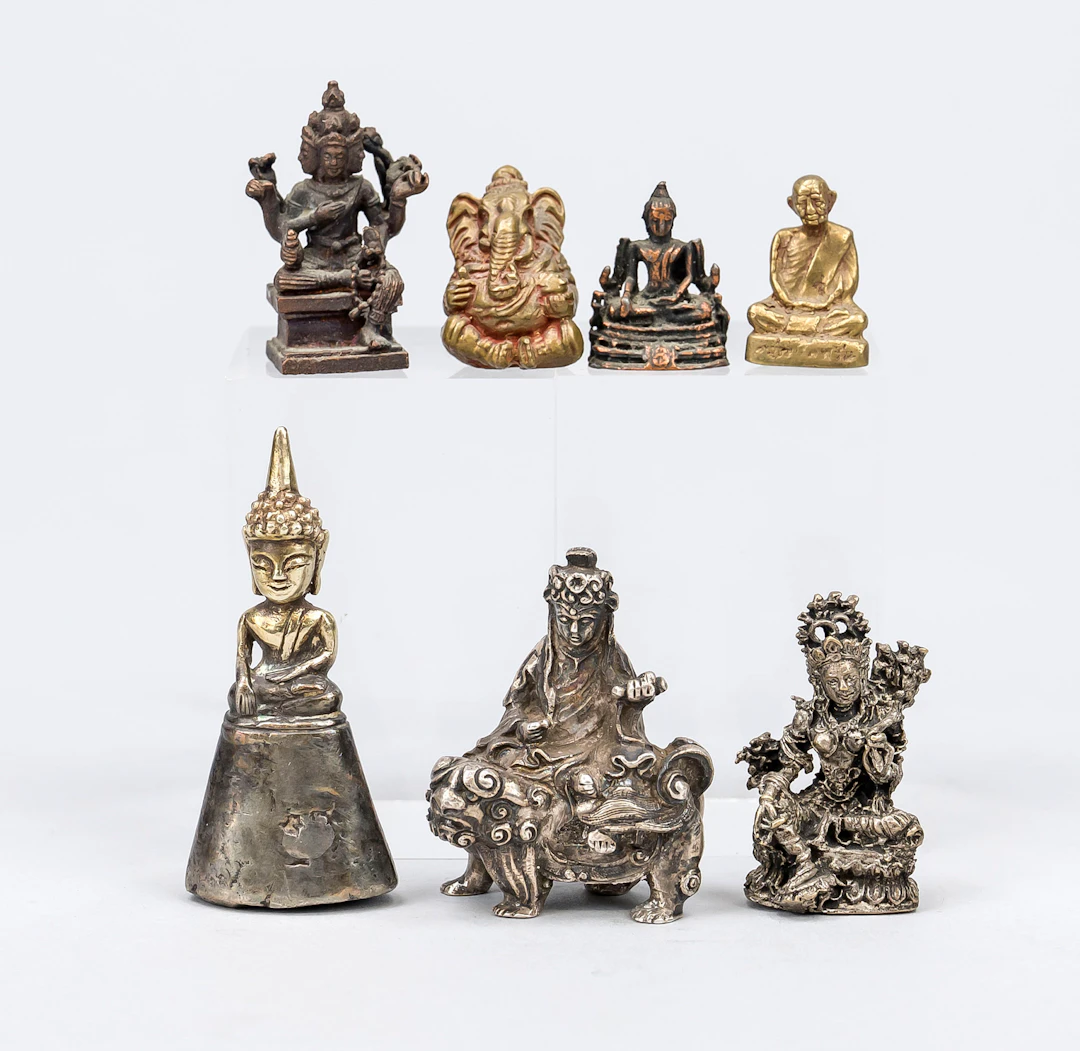 7 Miniaturen, China/Tibet, 19./20