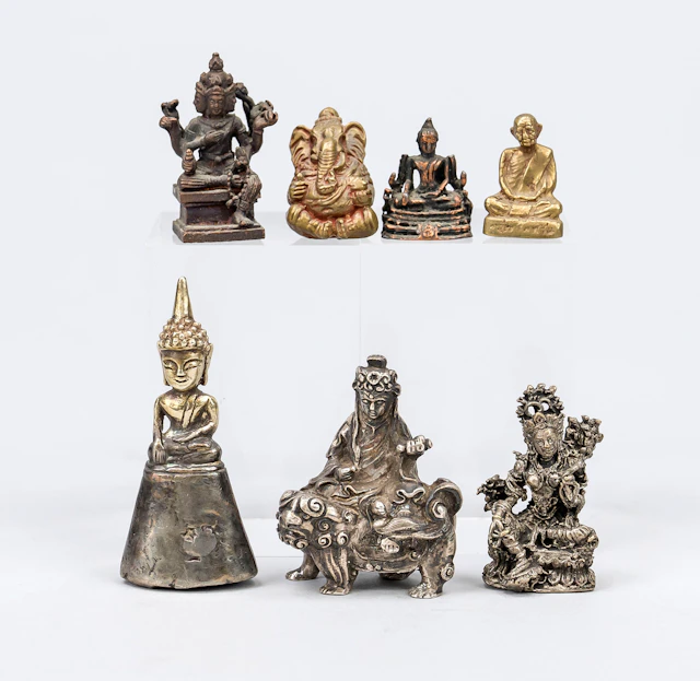 7 Miniaturen, China/Tibet, 19./20