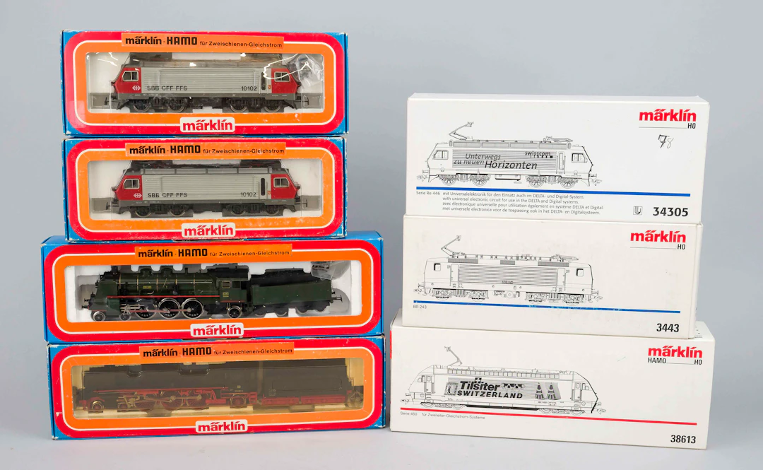 7 Loks Modelleisenbahn H0, 2. H.