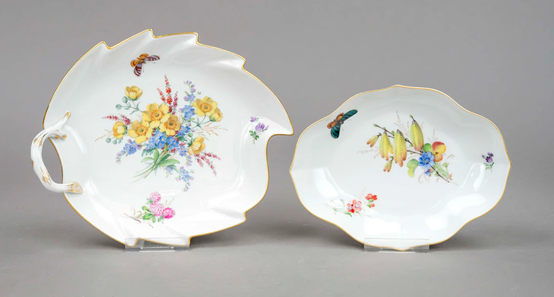 Zwei Schalen, Meissen, Marke nach