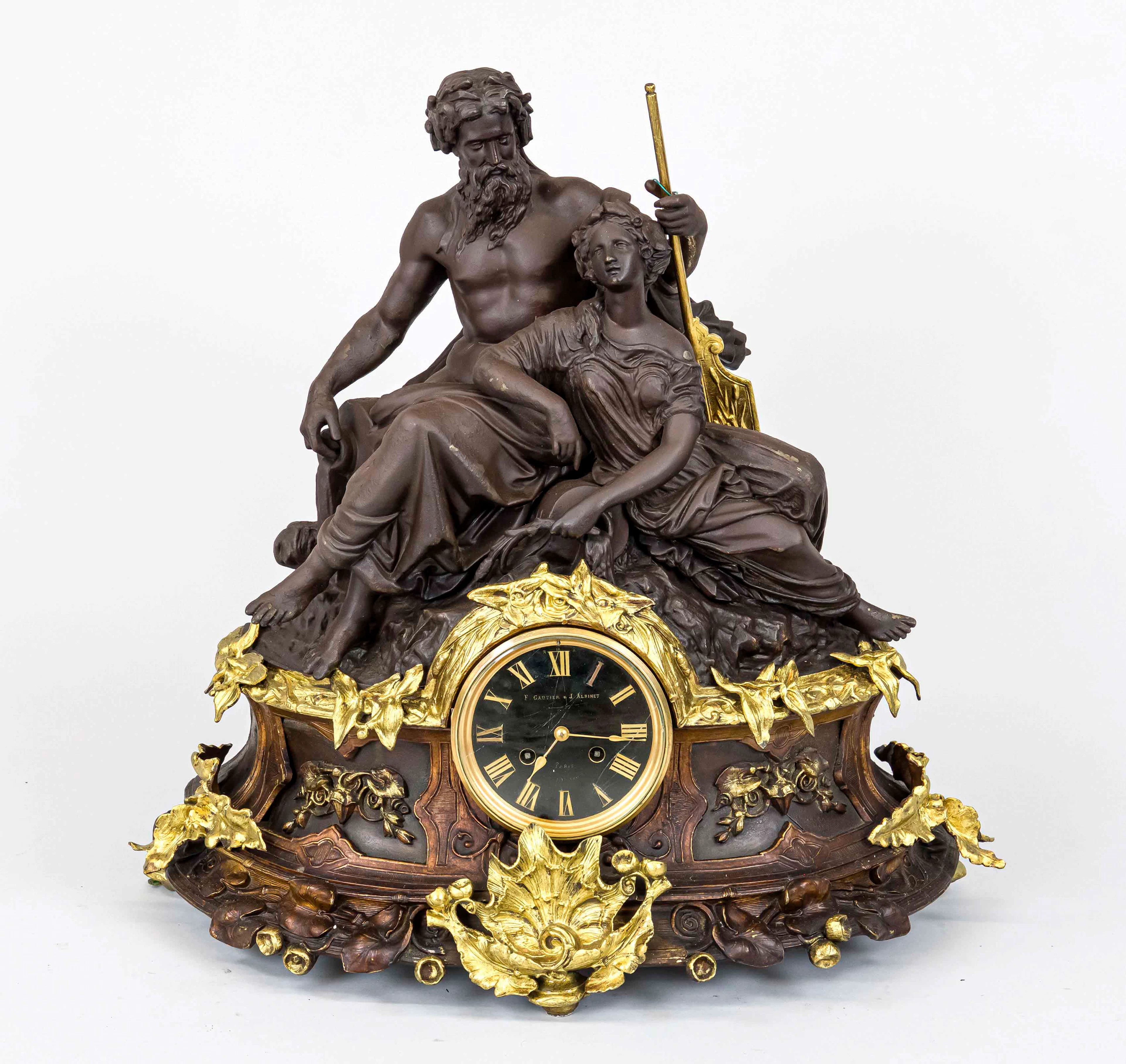 Große Historismus - Figurenpendul
