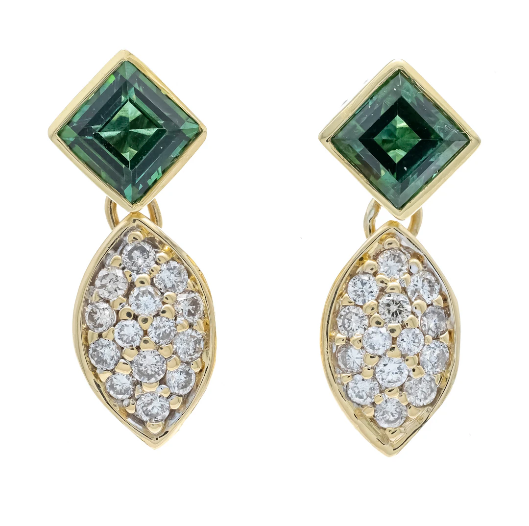 Turmalin-Brillant-Ohrstecker GG 7