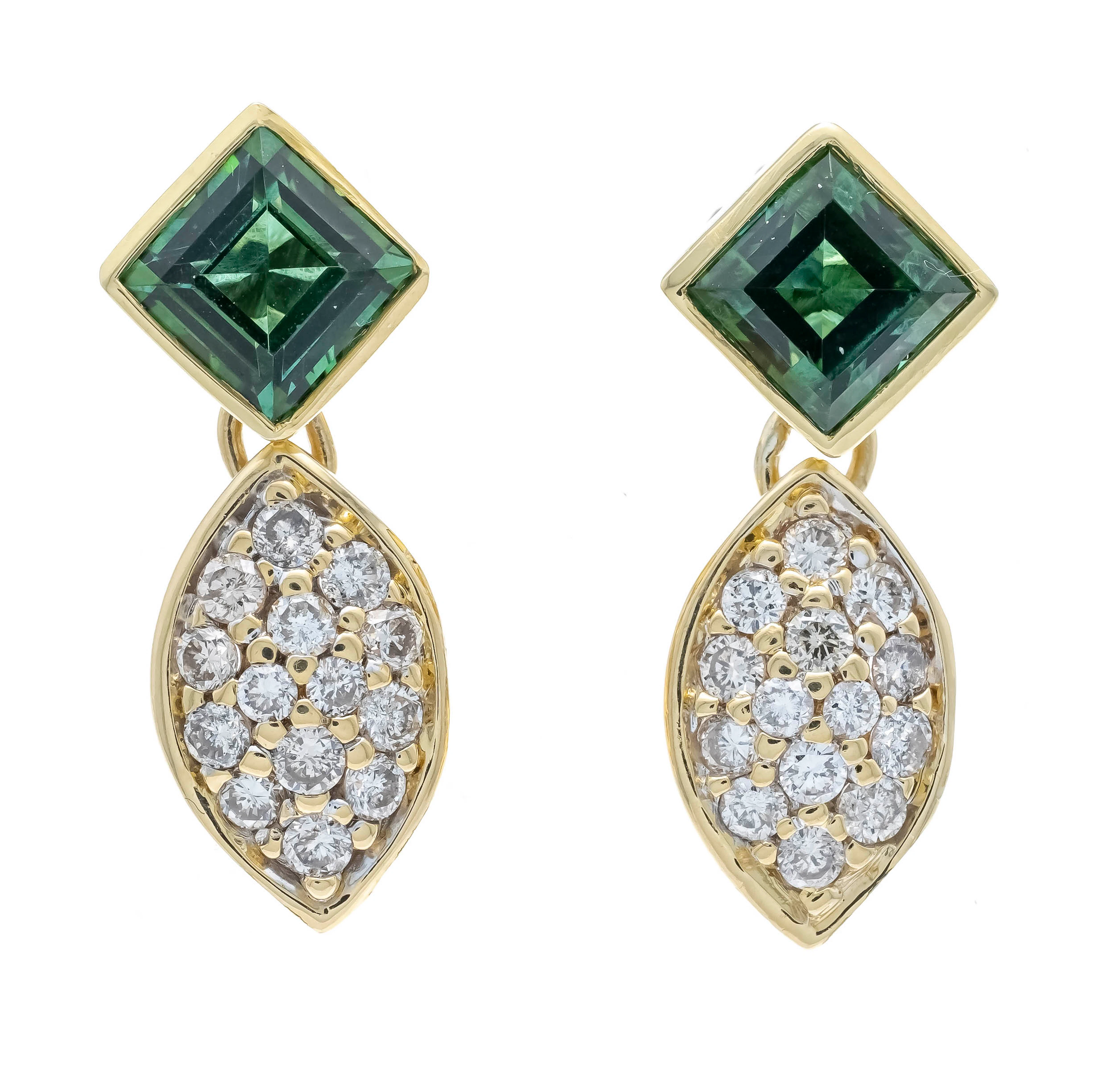 Turmalin-Brillant-Ohrstecker GG 7