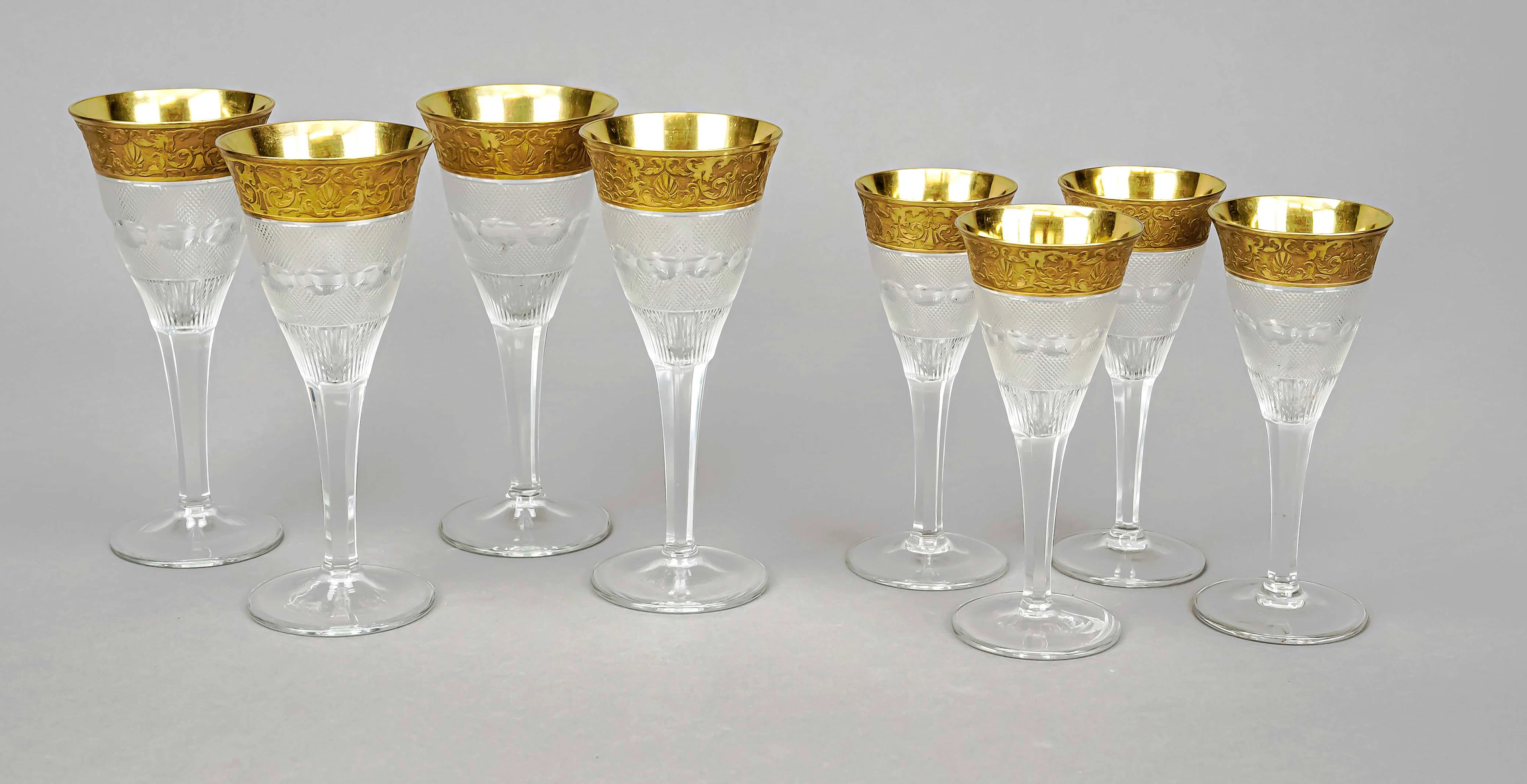 Acht Kelchgläser, Moser & Söhne