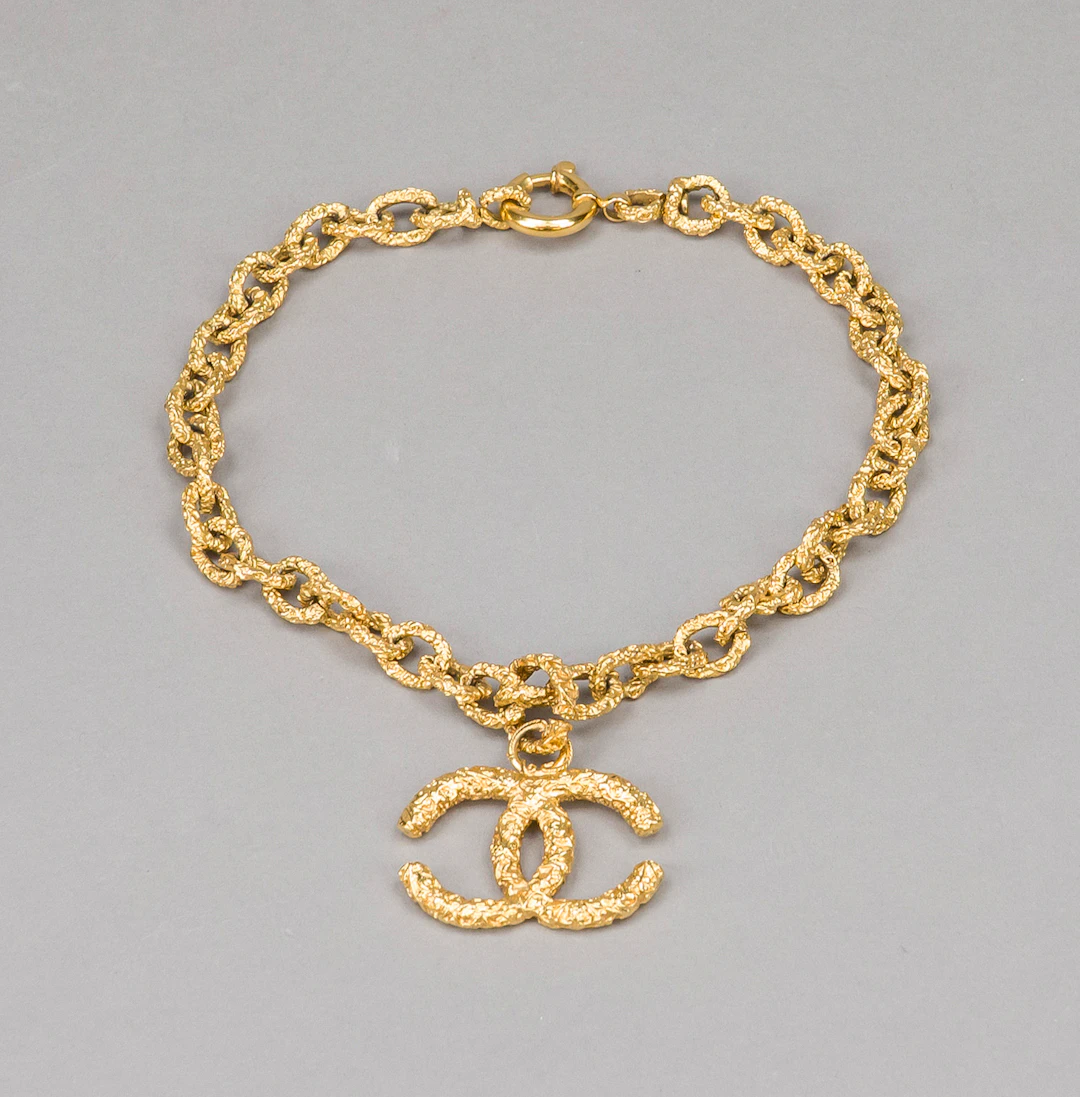 Chanel, Vintage Kette mit Logo-An