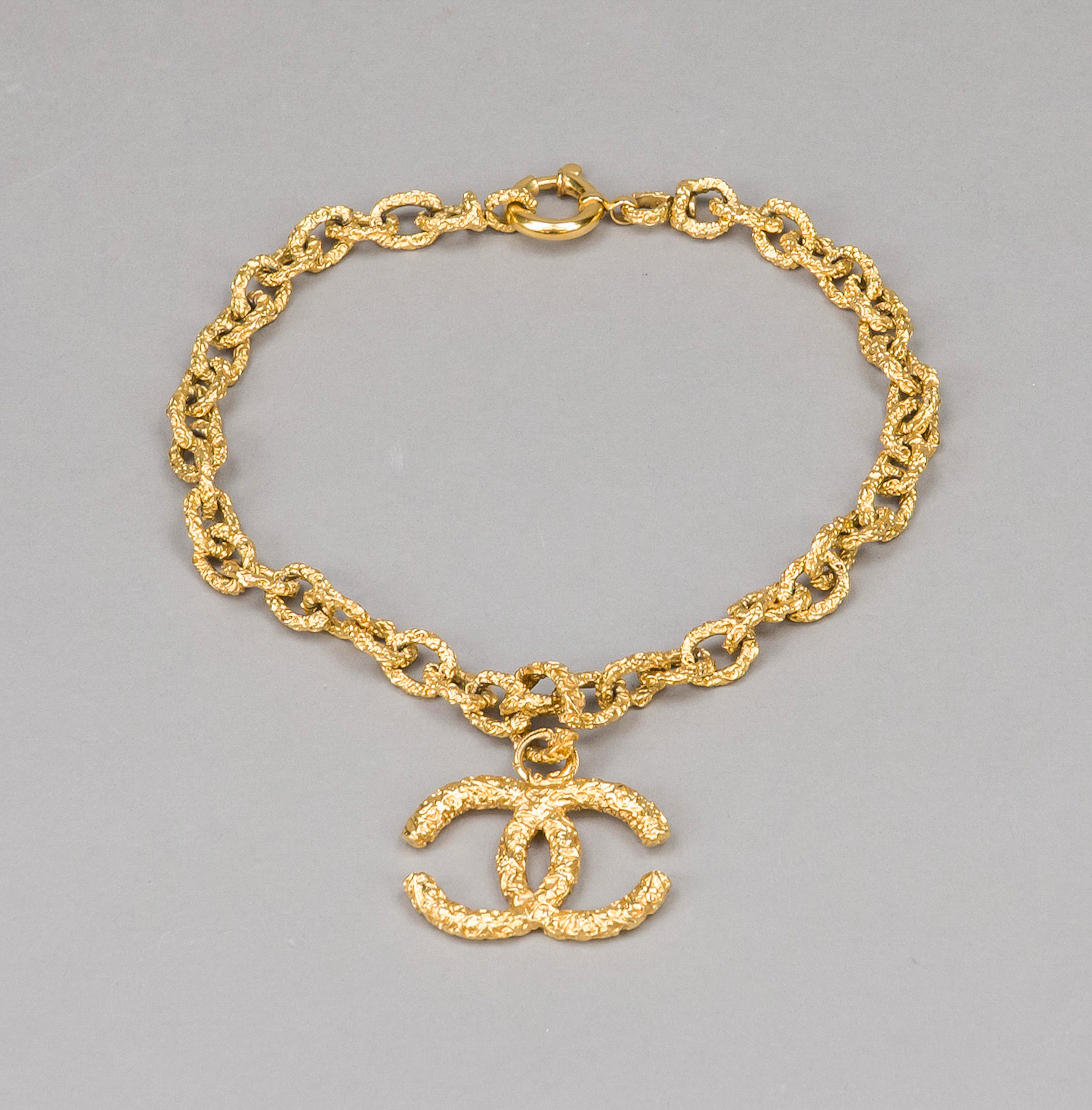 Chanel, Vintage Kette mit Logo-An