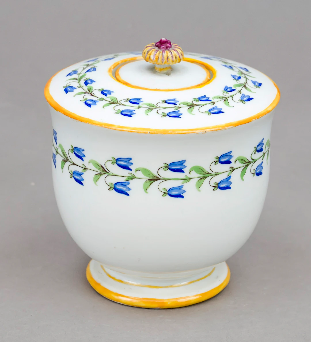 Runde Deckeldose, Meissen, Marcol