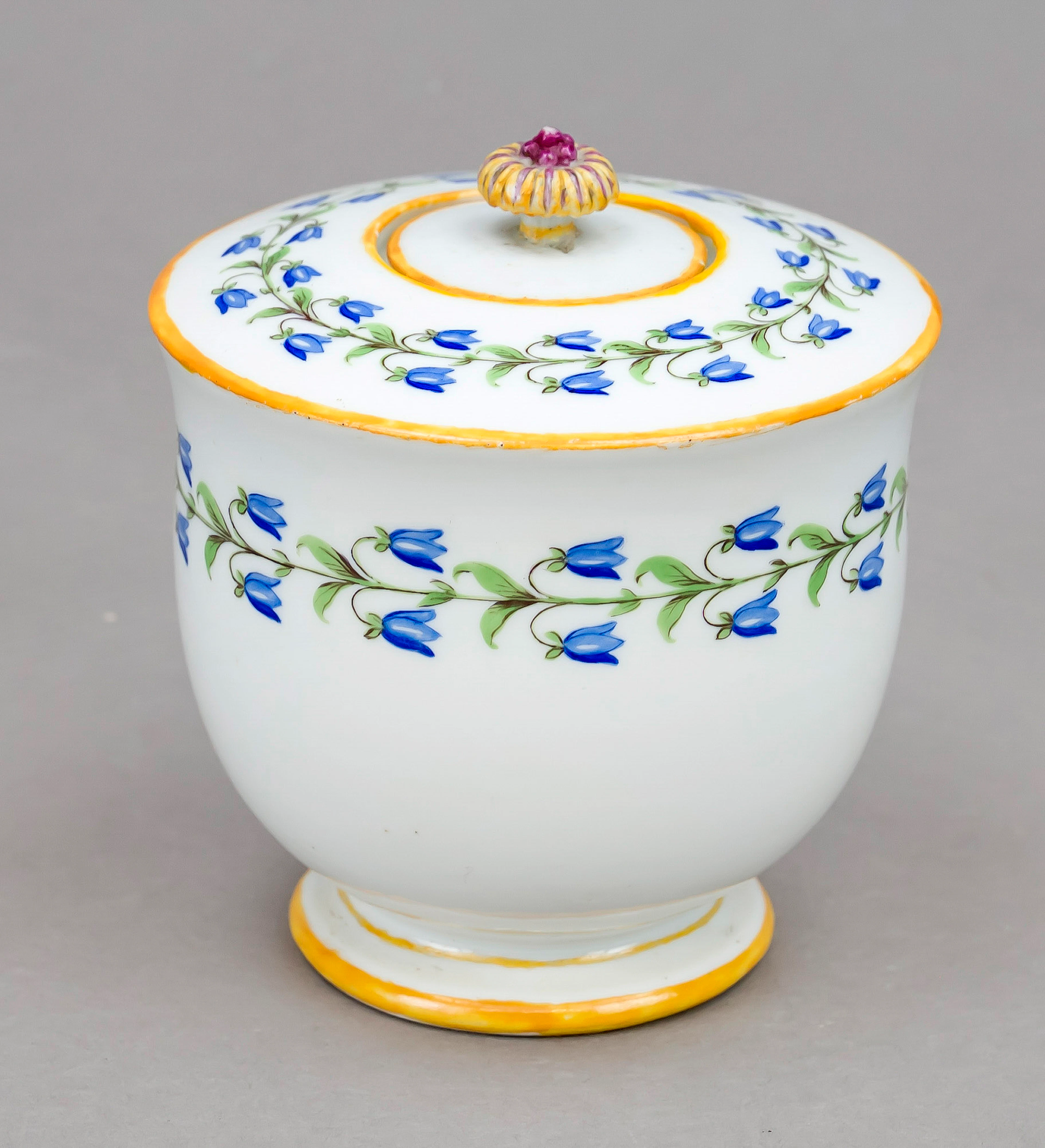 Runde Deckeldose, Meissen, Marcol