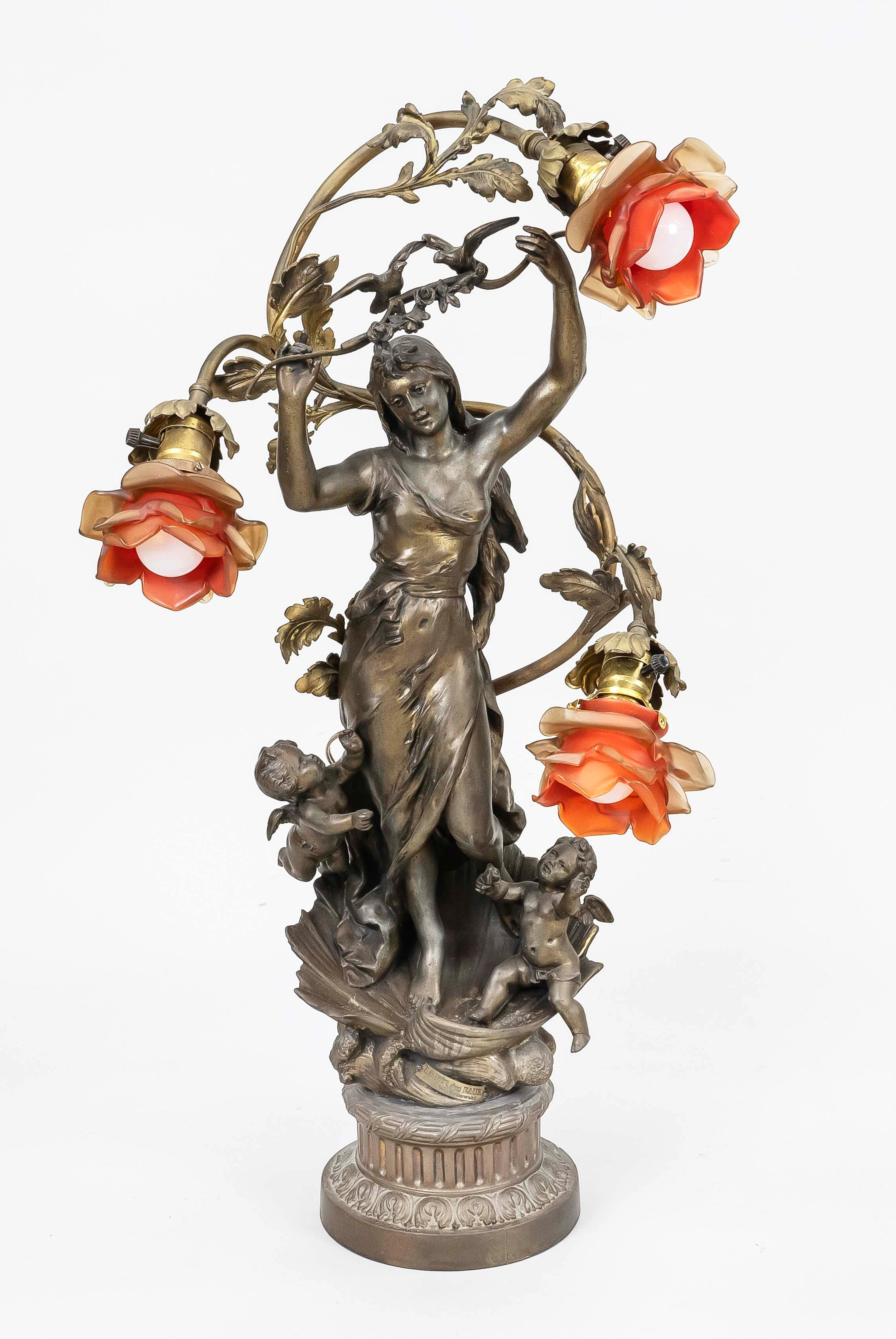 Große figürliche Lampe, Frankreic