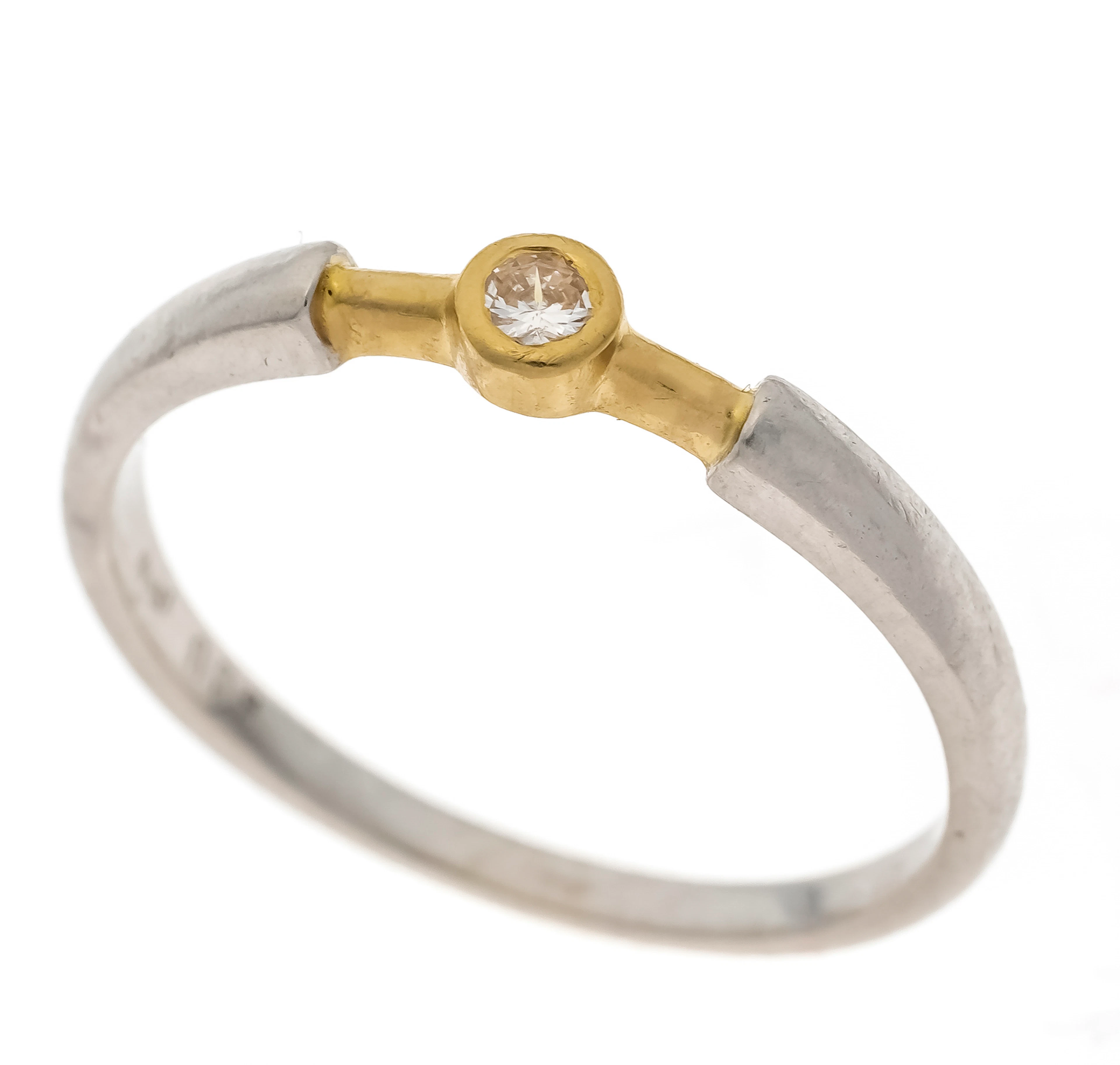 Brillant-Ring Platin 950/000 und Gel