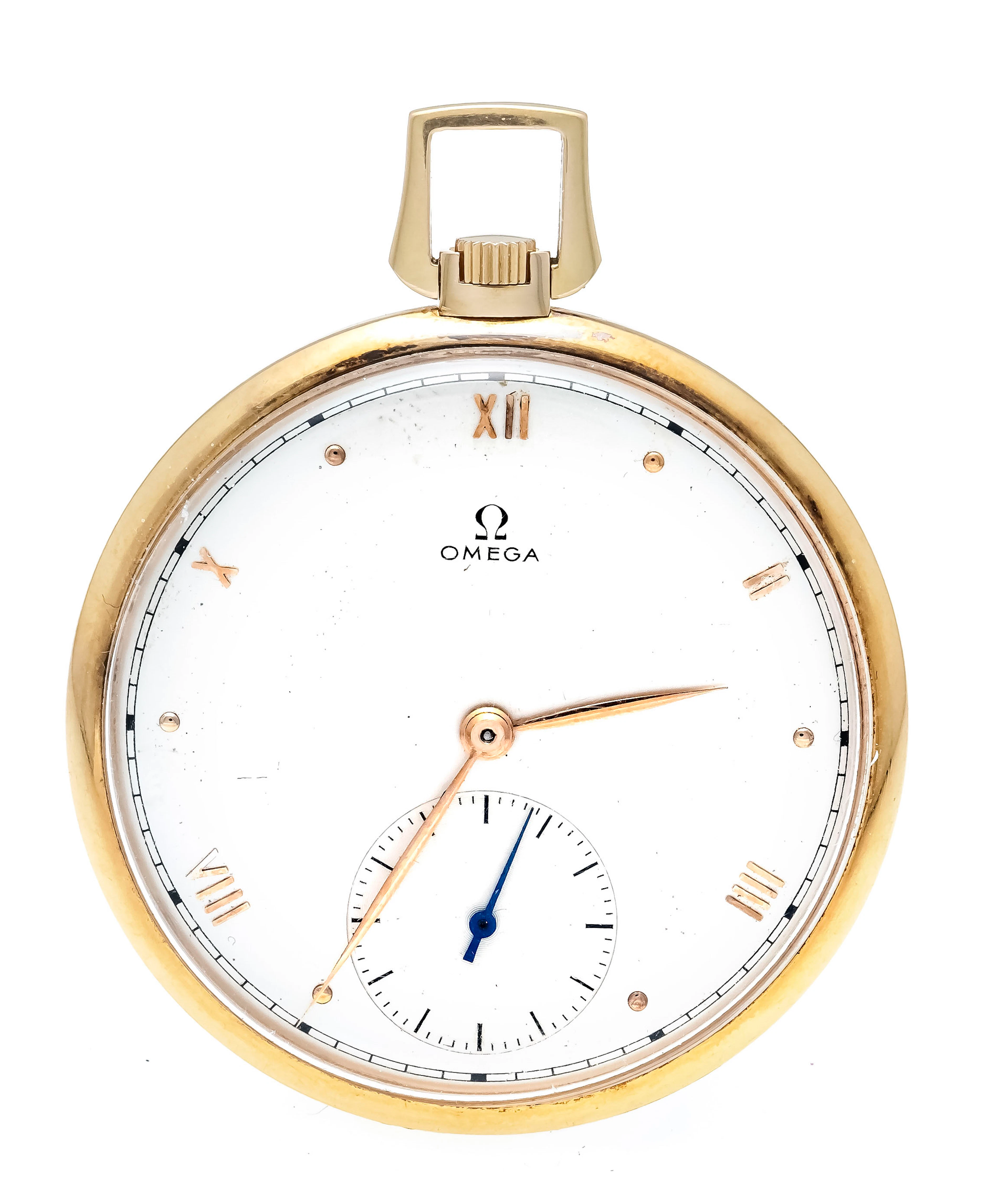 Omega offene Herrentaschenuhr, 75