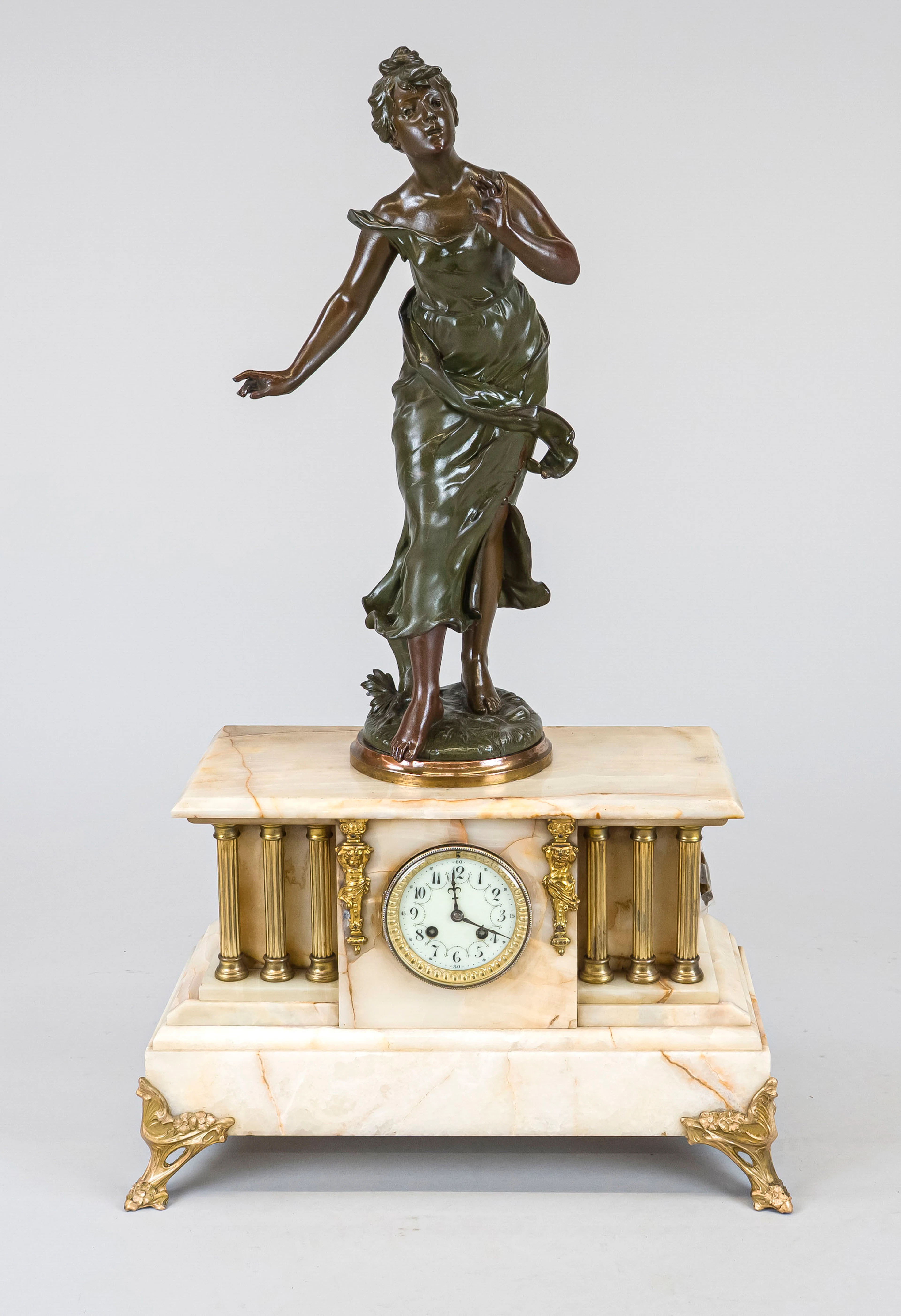 Historismus - Figuren Pendule, Fr